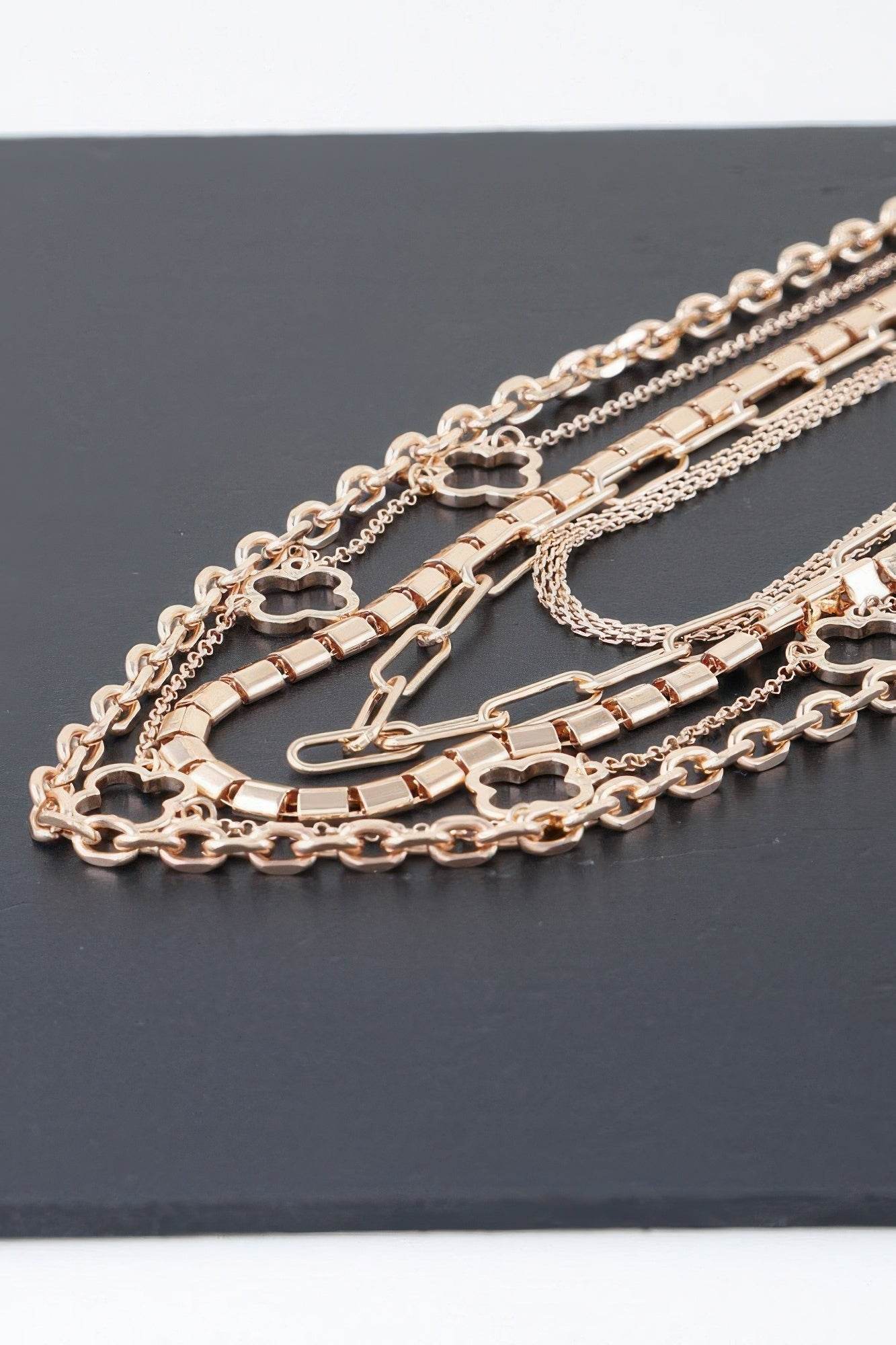 Multi Clover Chain Necklace - DaTrendStore.Com