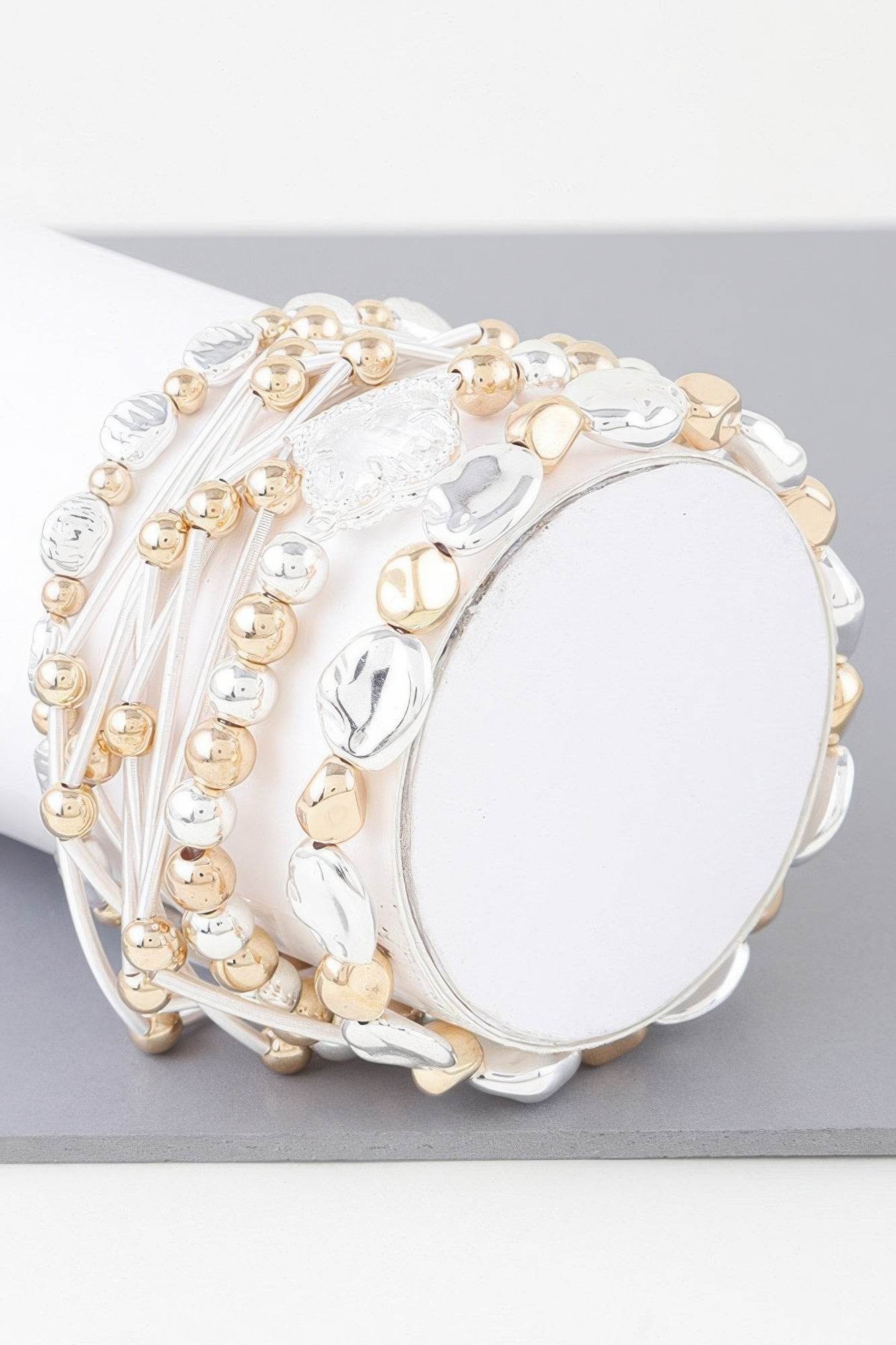 Multi Clover Coil Beaded Bracelet - DaTrendStore.Com
