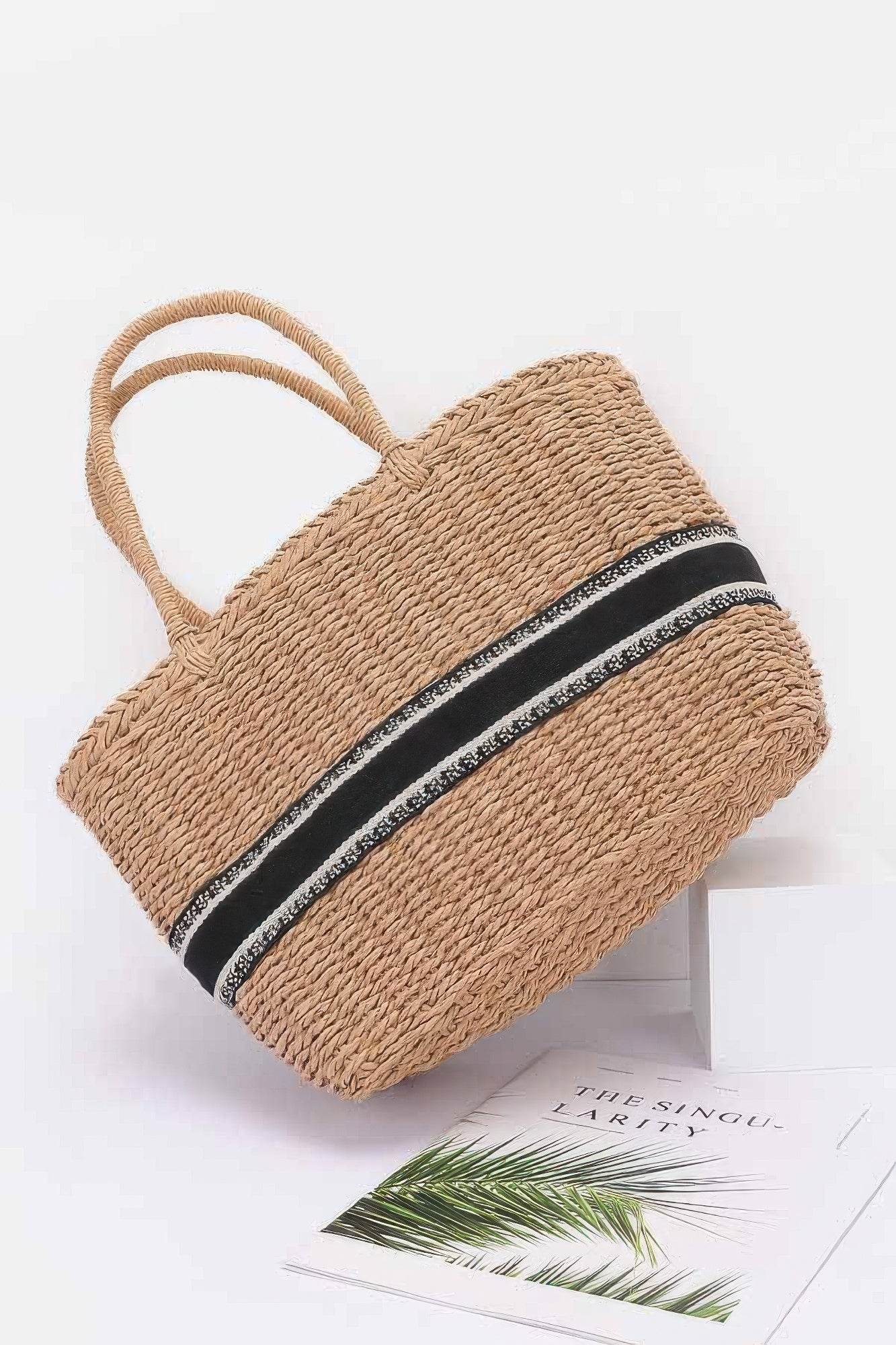 Faux Straw Tote Bag - DaTrendStore.Com