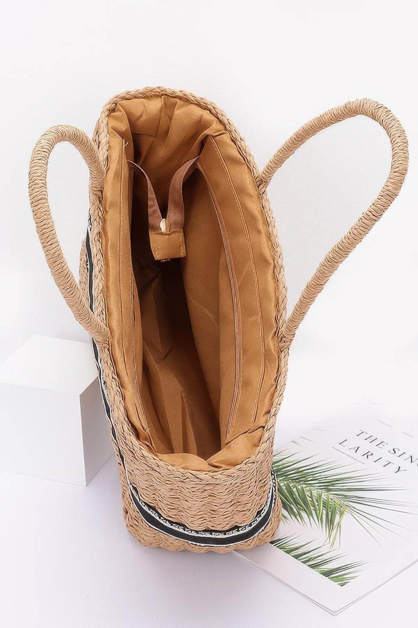 Faux Straw Tote Bag - DaTrendStore.Com