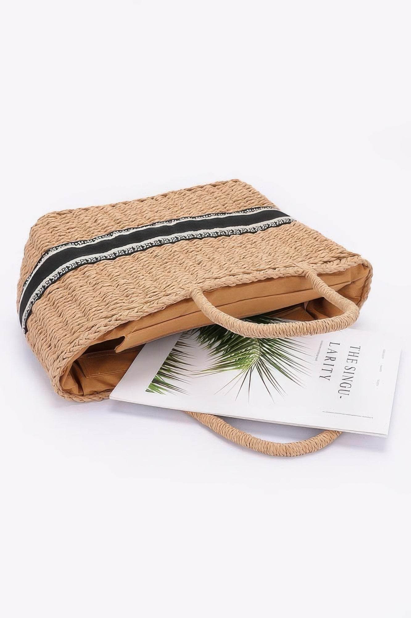 Faux Straw Tote Bag - DaTrendStore.Com