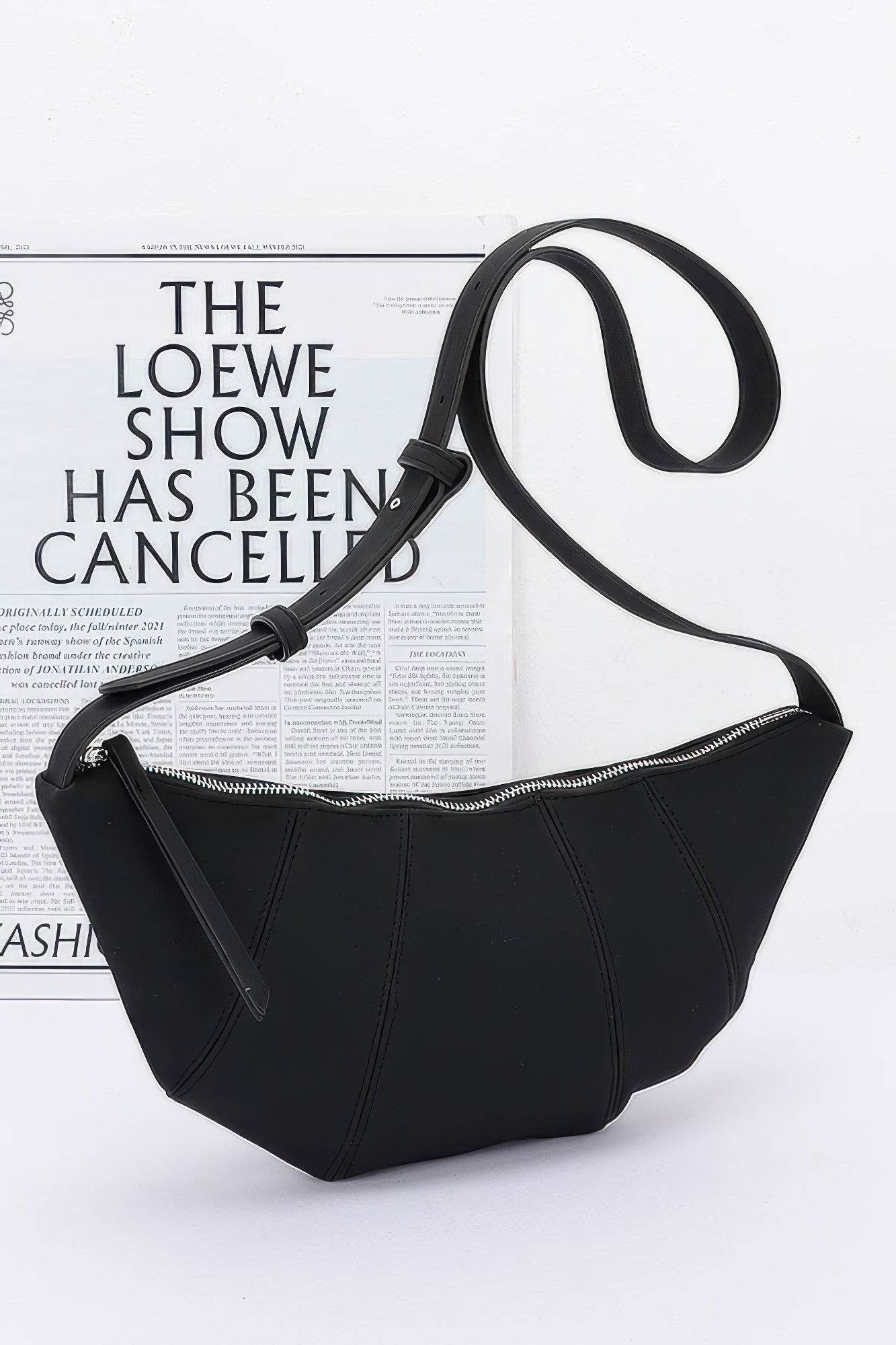 Faux Suede Croissant Bag - DaTrendStore.Com
