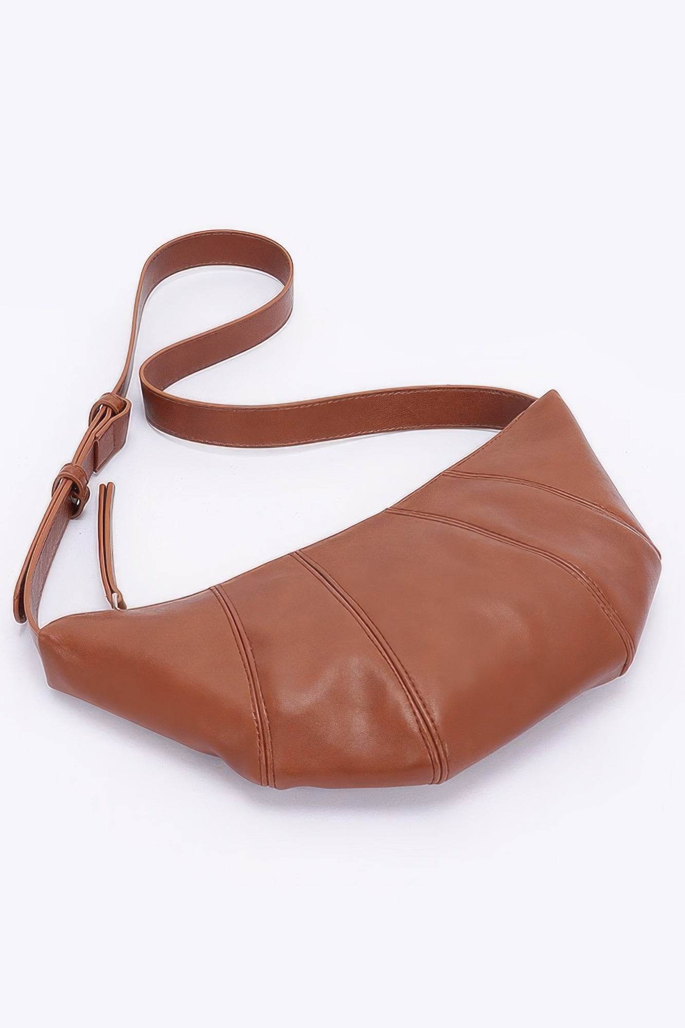 Faux Leather Croissant Bag - DaTrendStore.Com