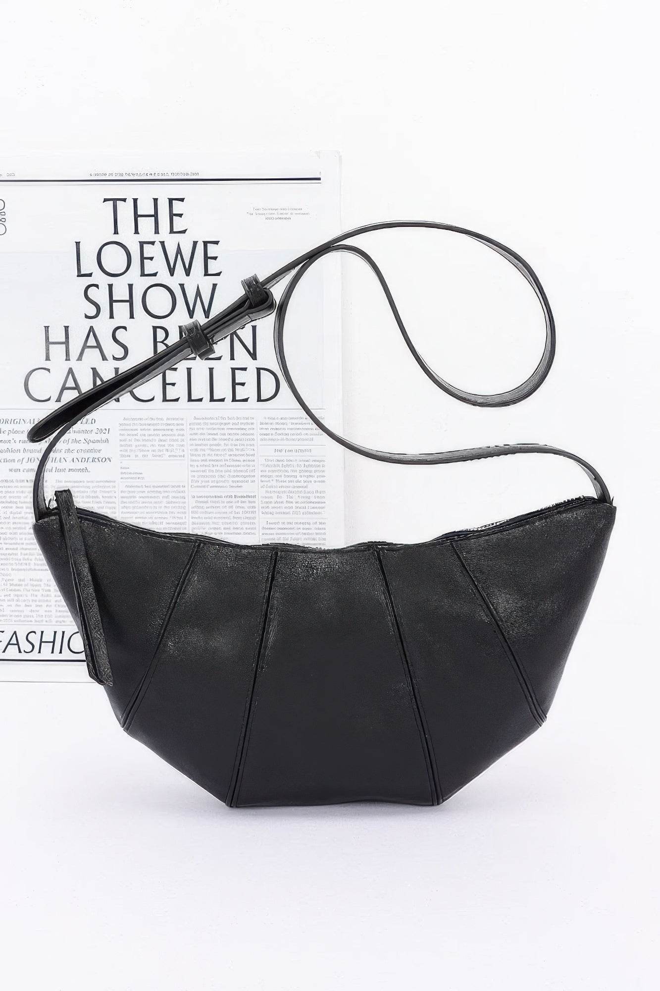 Faux Leather Croissant Bag - DaTrendStore.Com