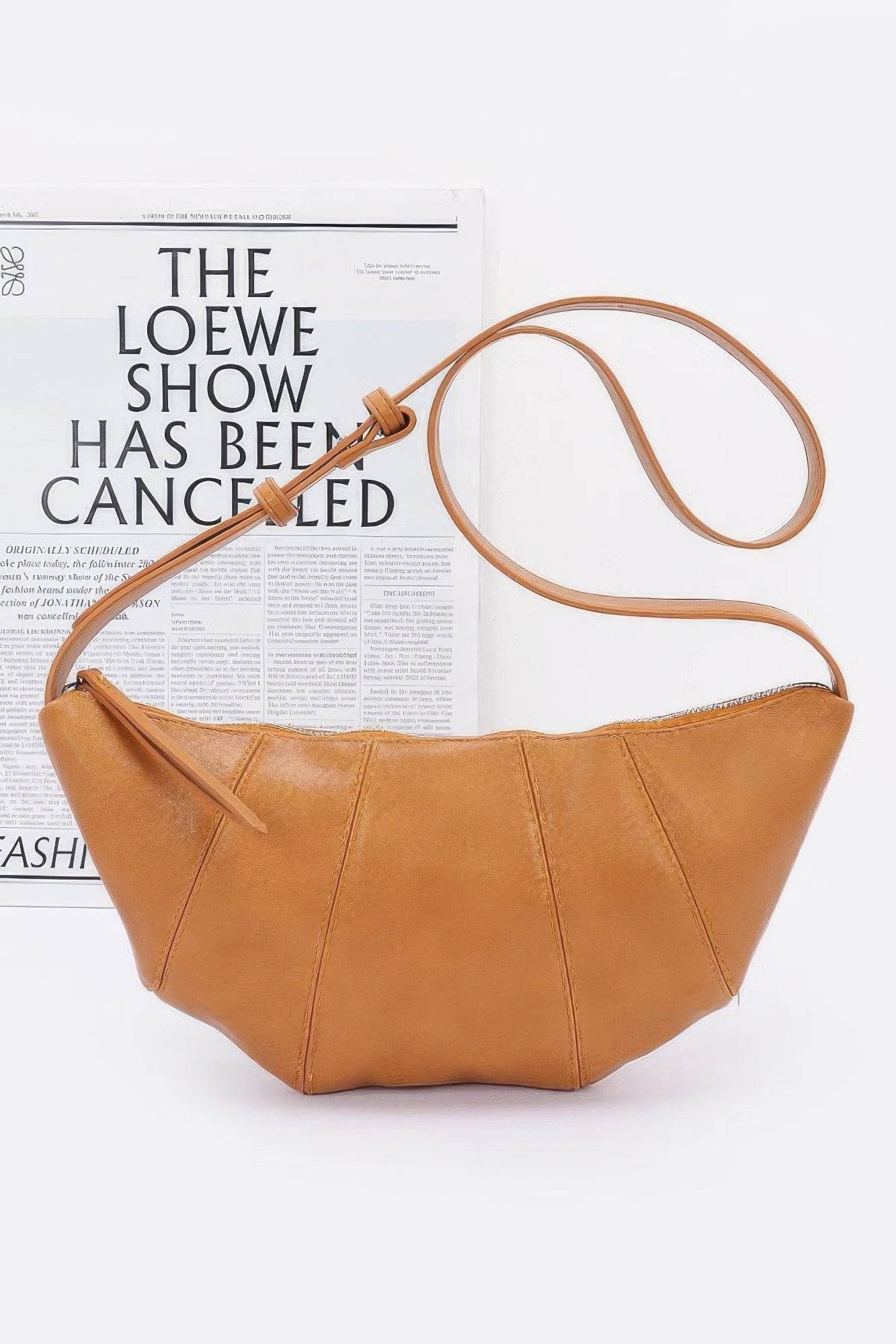 Faux Leather Croissant Bag - DaTrendStore.Com