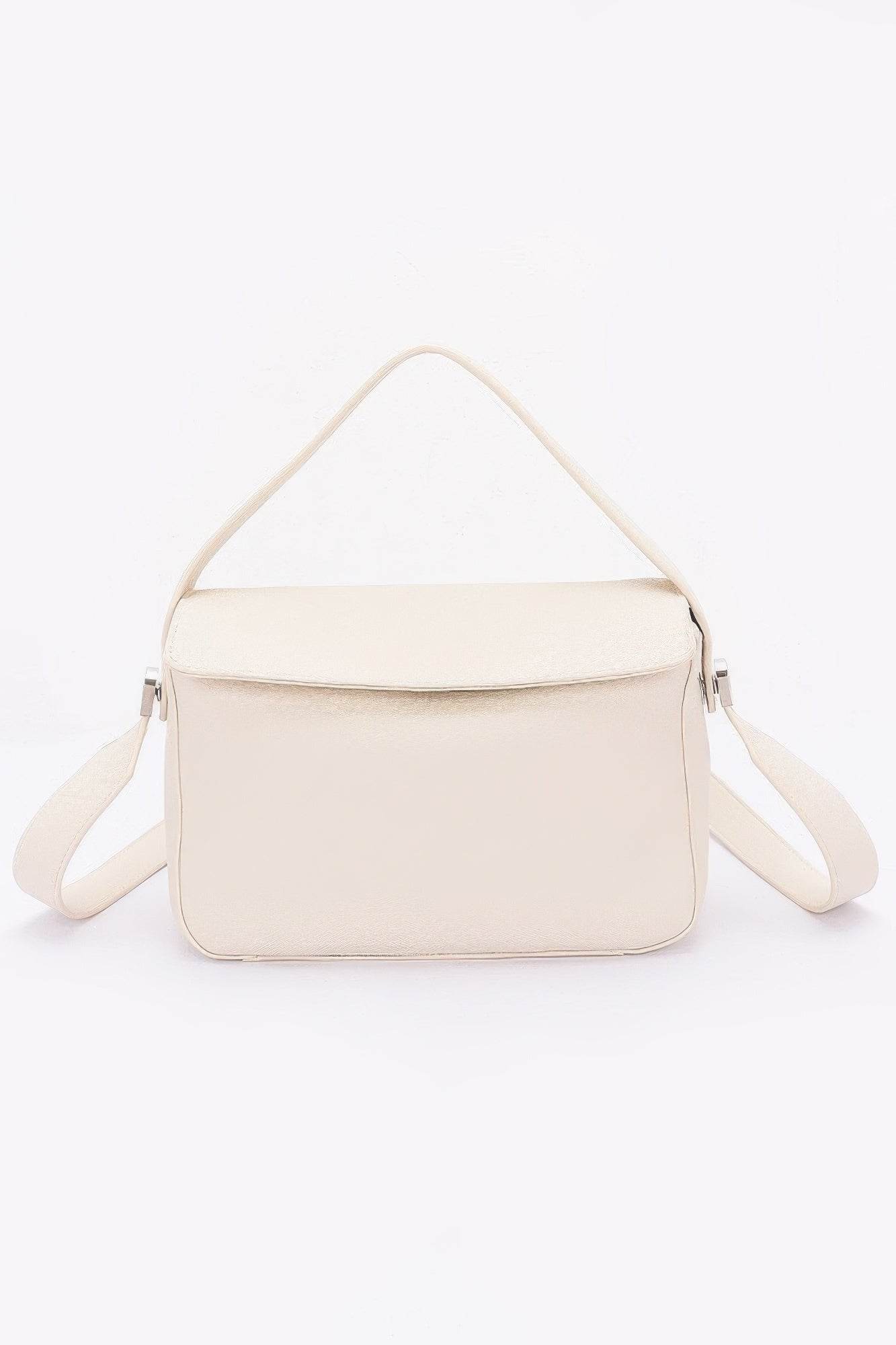 Faux Leather Crossbody Handle Bag - DaTrendStore.Com