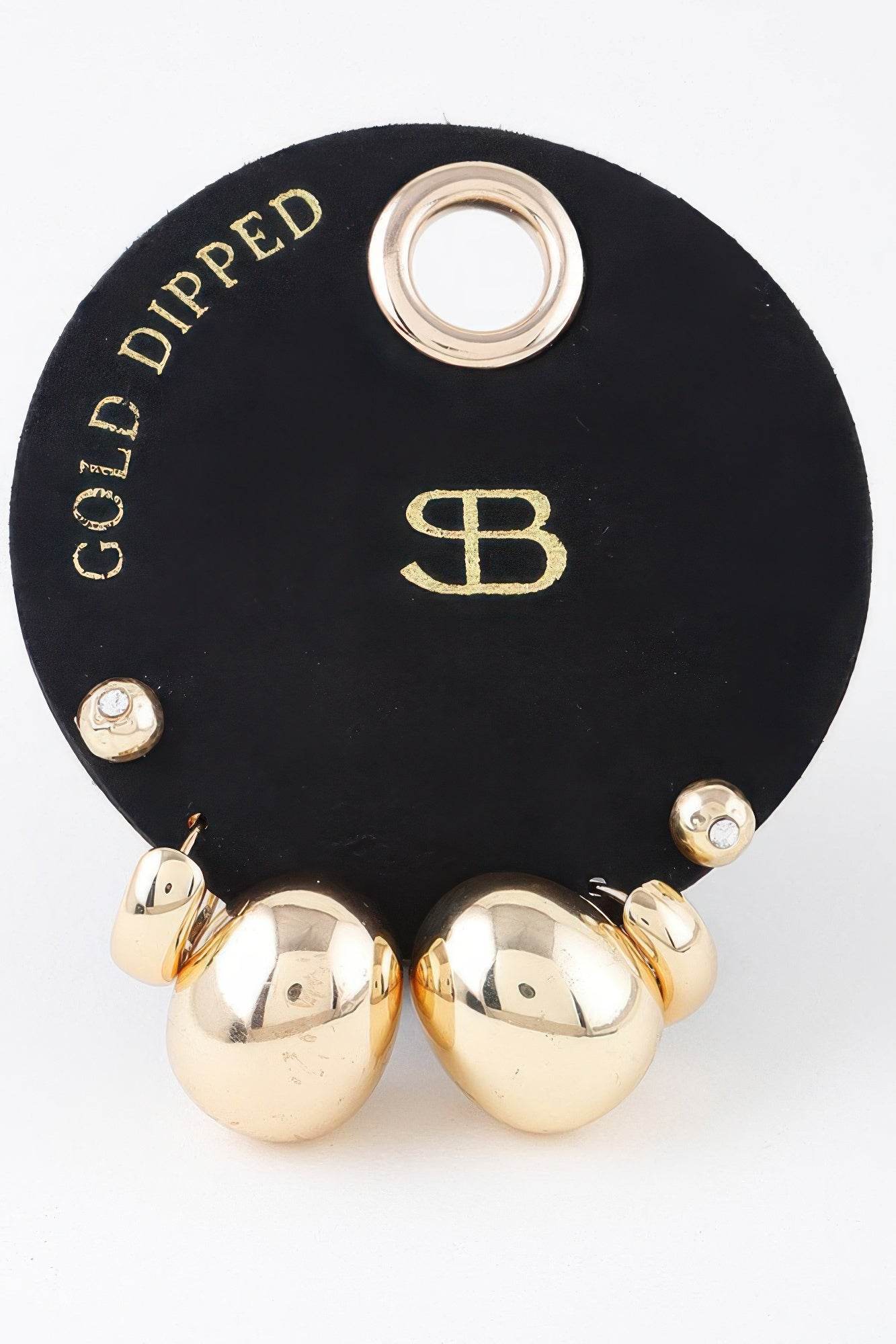 Multi Shiny Curved Earrings Set - DaTrendStore.Com