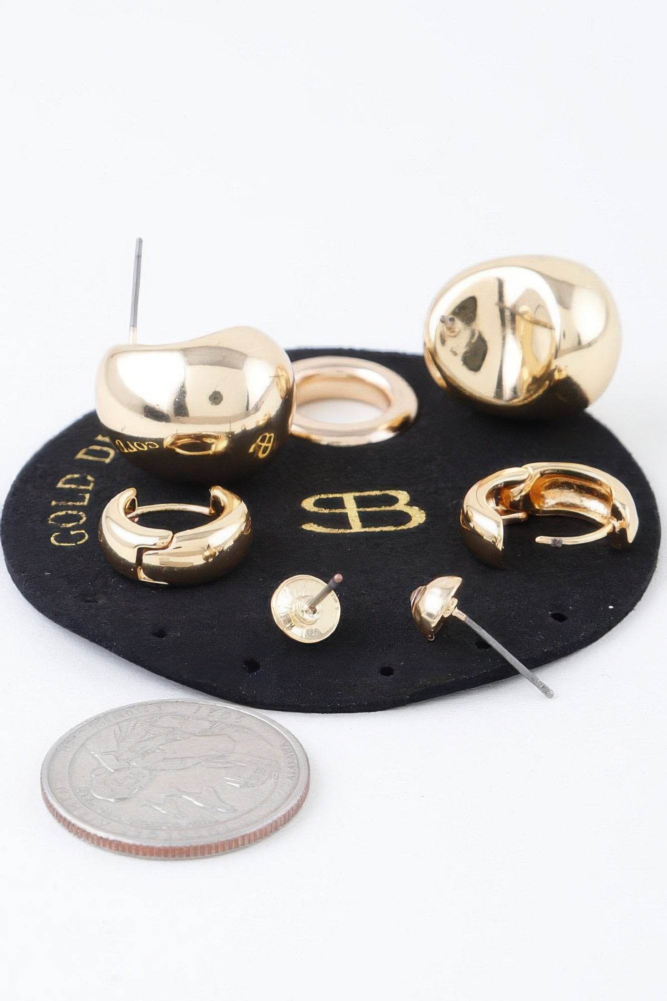 Multi Shiny Curved Earrings Set - DaTrendStore.Com