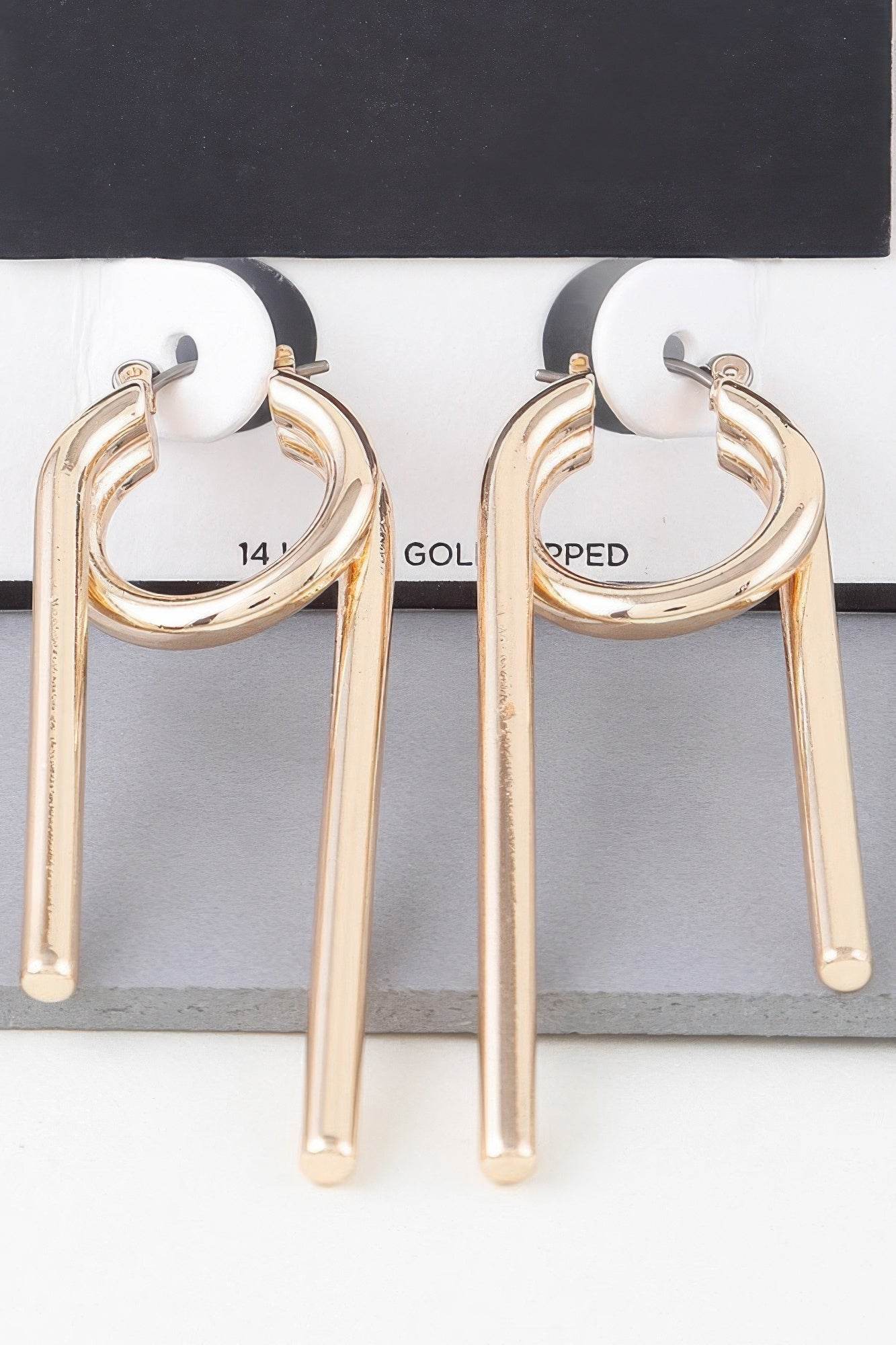 Multi Shiny Modern Drop Earrings - DaTrendStore.Com
