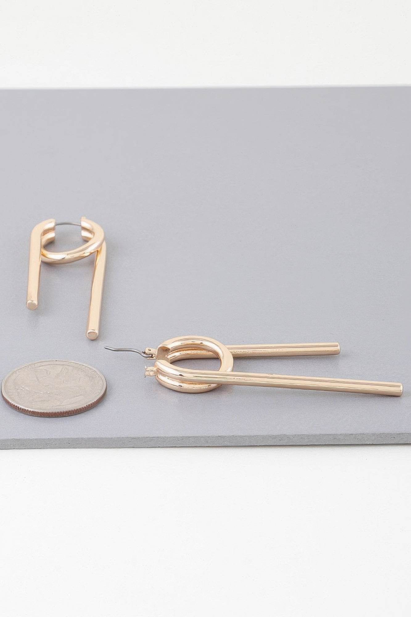 Multi Shiny Modern Drop Earrings - DaTrendStore.Com