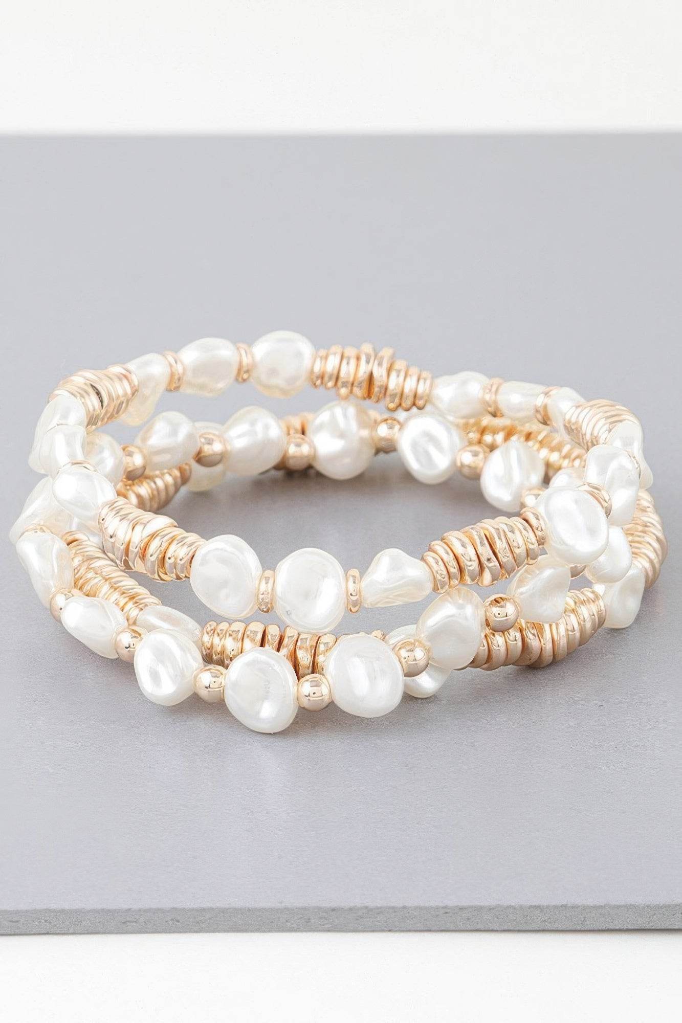 Multi Stone N Disc Bracelet - DaTrendStore.Com