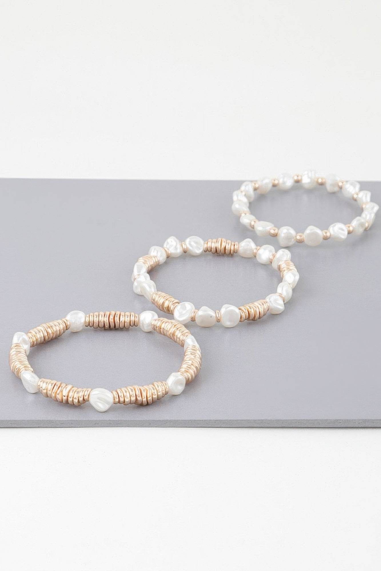 Multi Stone N Disc Bracelet - DaTrendStore.Com