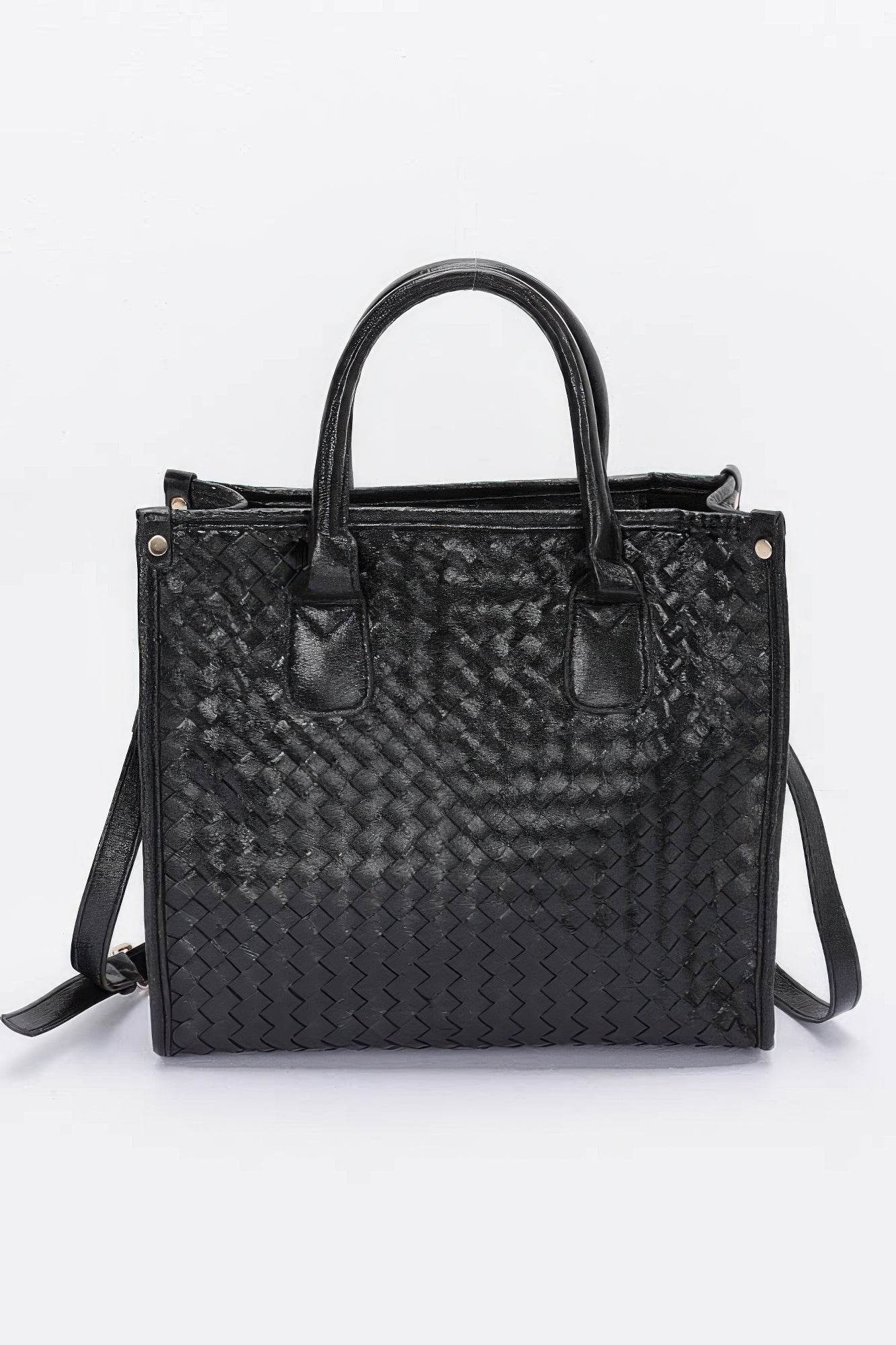 Metallic Braided Tote Bag - DaTrendStore.Com