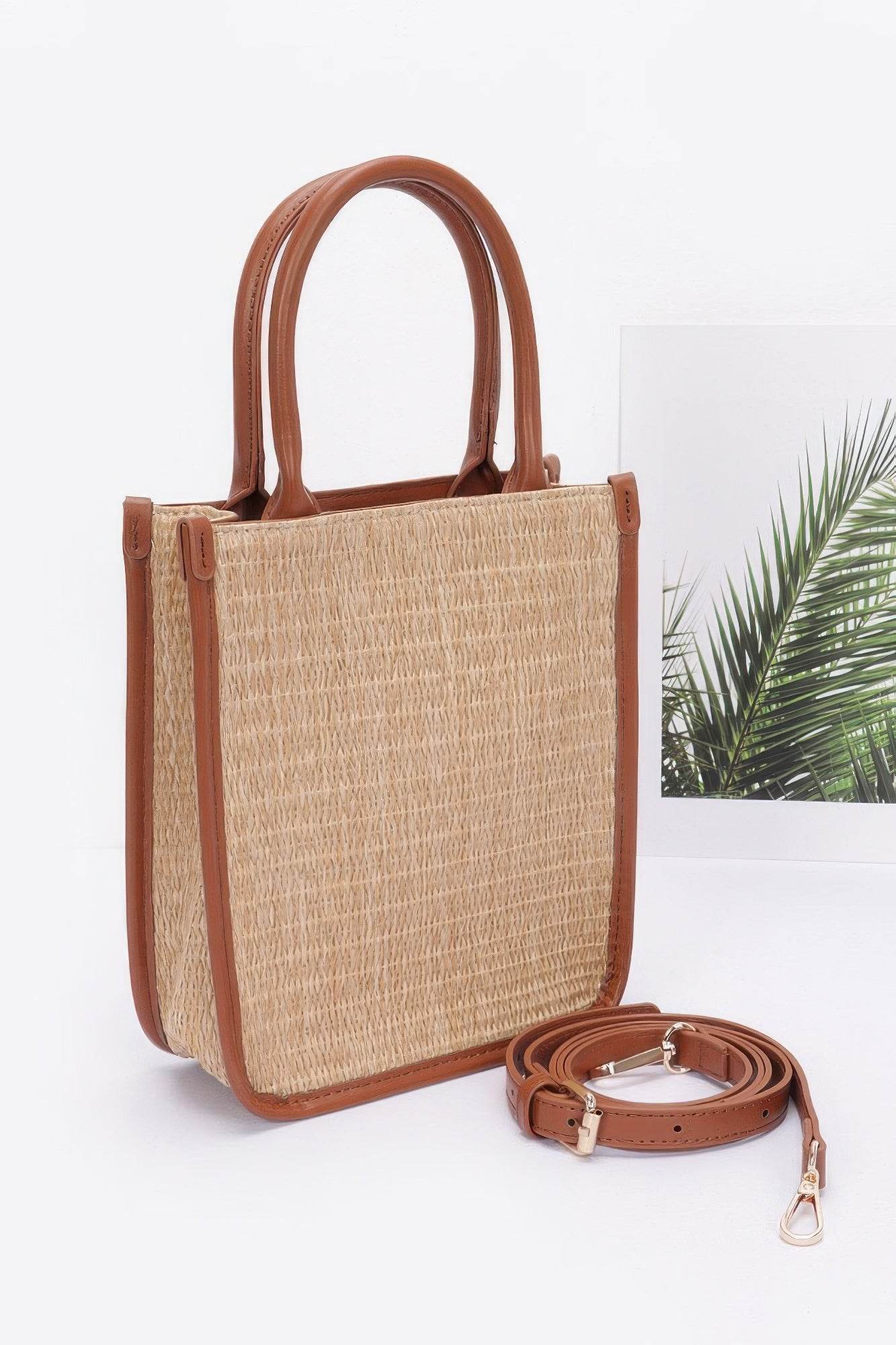 Faux Straw Tote Bag - DaTrendStore.Com