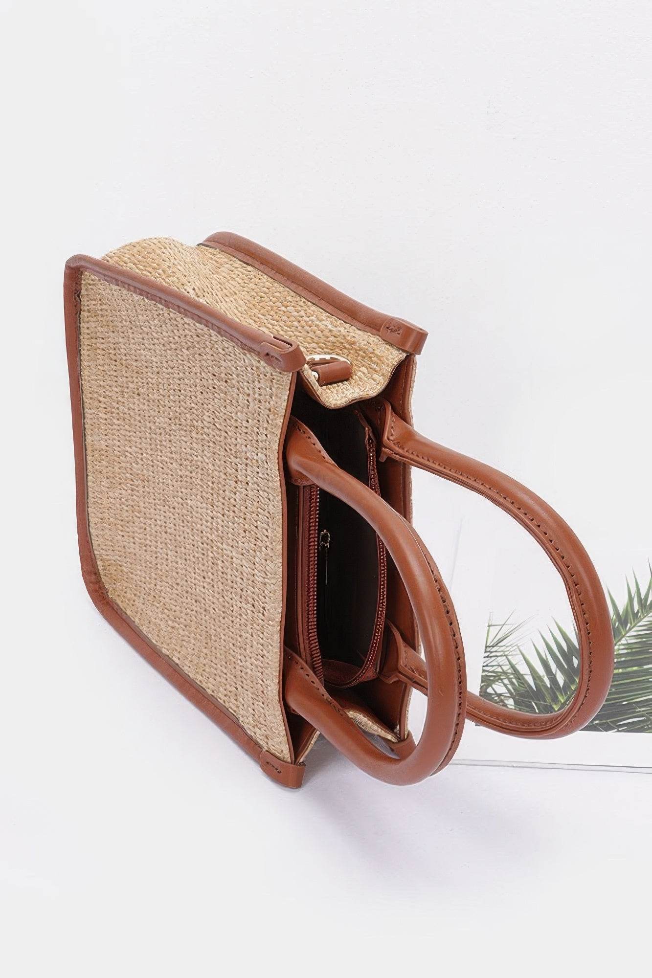 Faux Straw Tote Bag - DaTrendStore.Com
