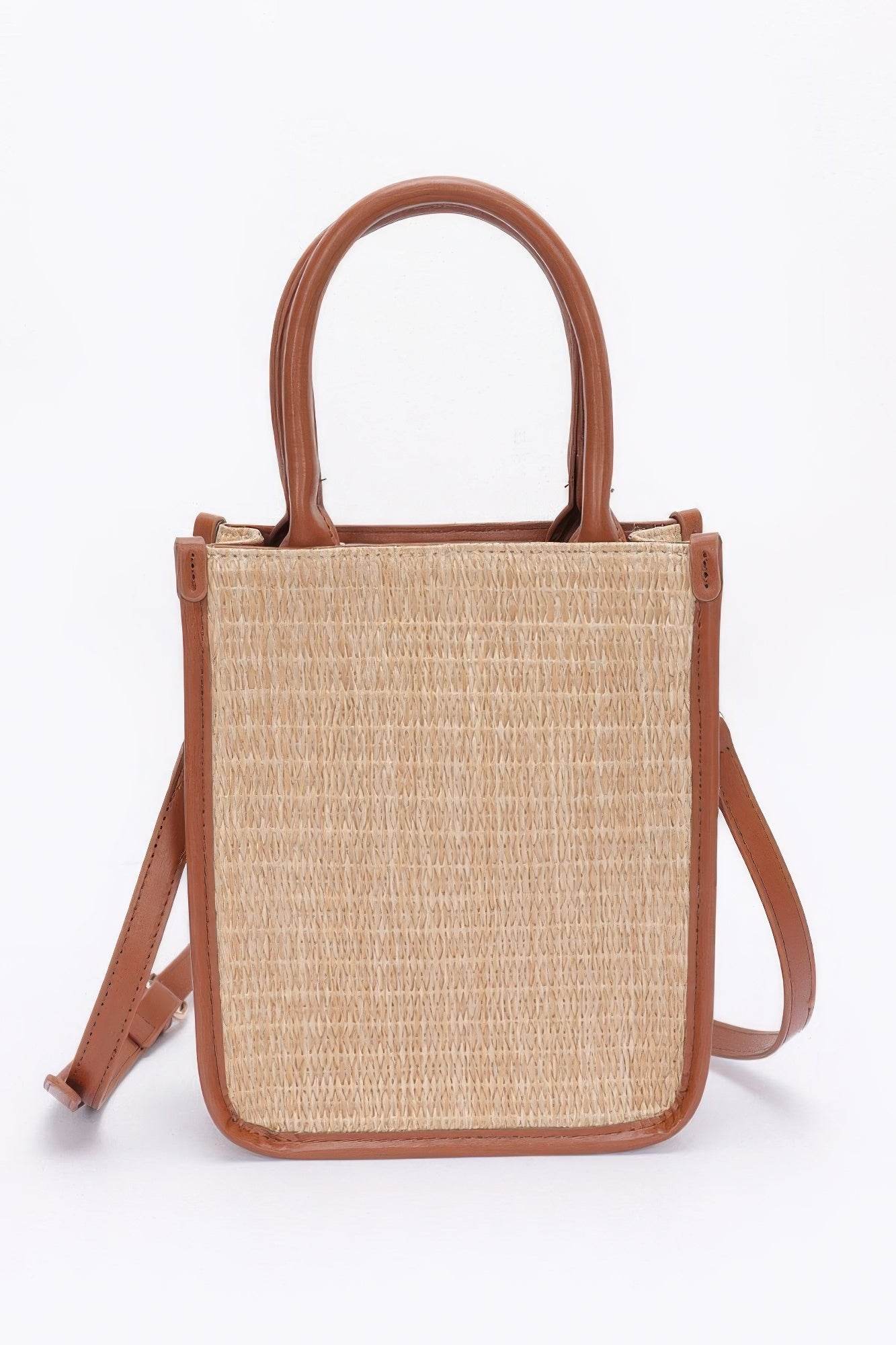 Faux Straw Tote Bag - DaTrendStore.Com