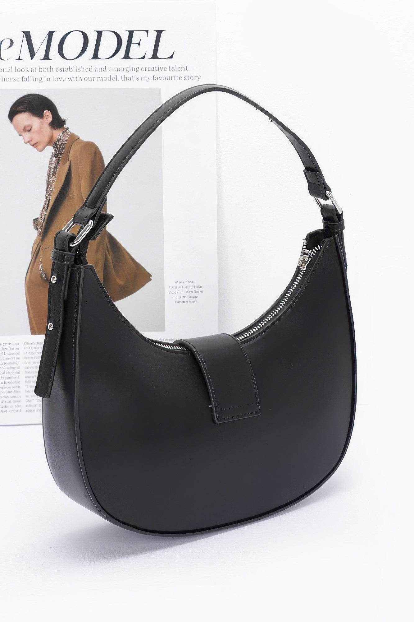 Faux Leather Hobo Bag - DaTrendStore.Com