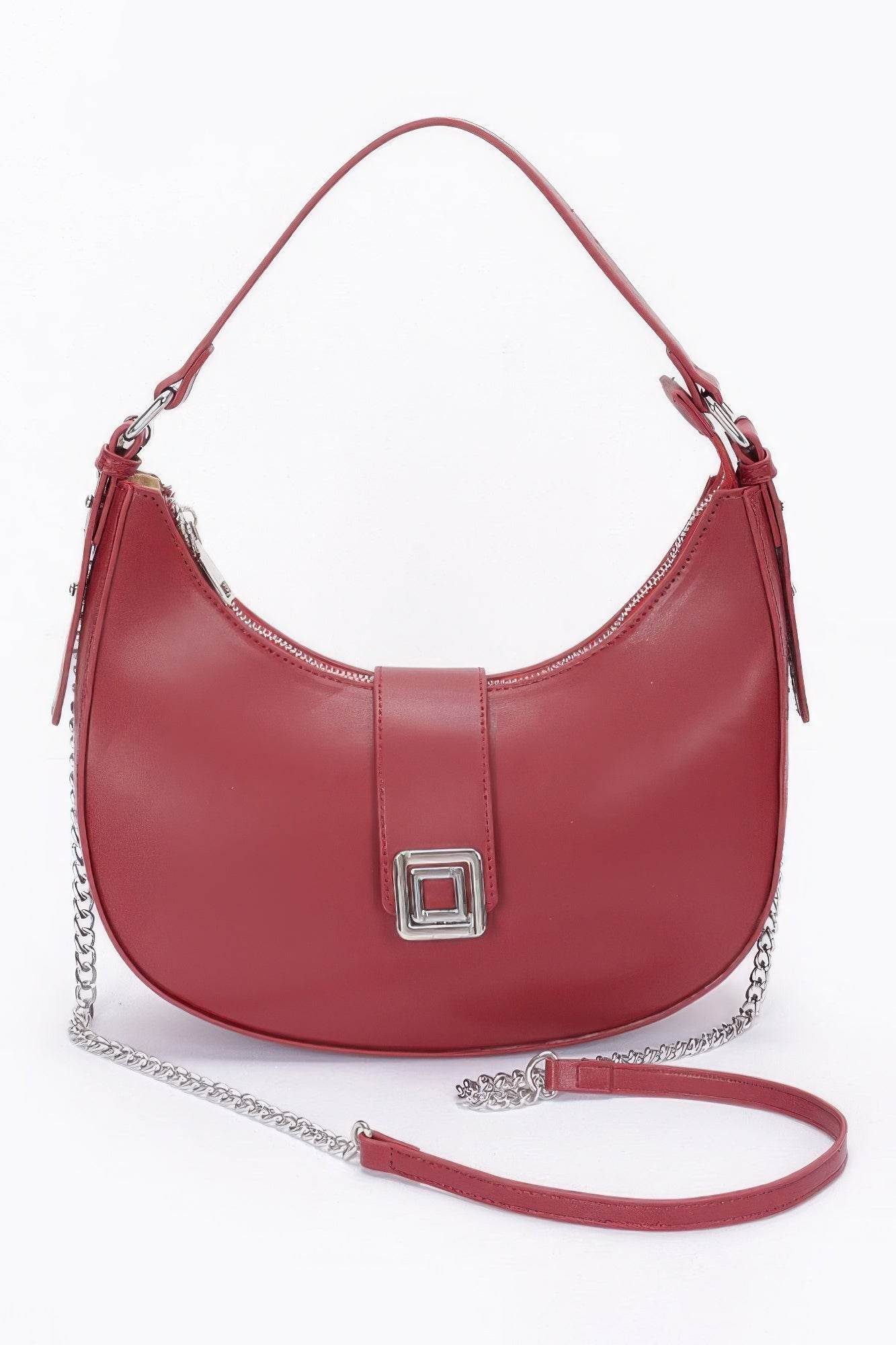 Faux Leather Hobo Bag - DaTrendStore.Com