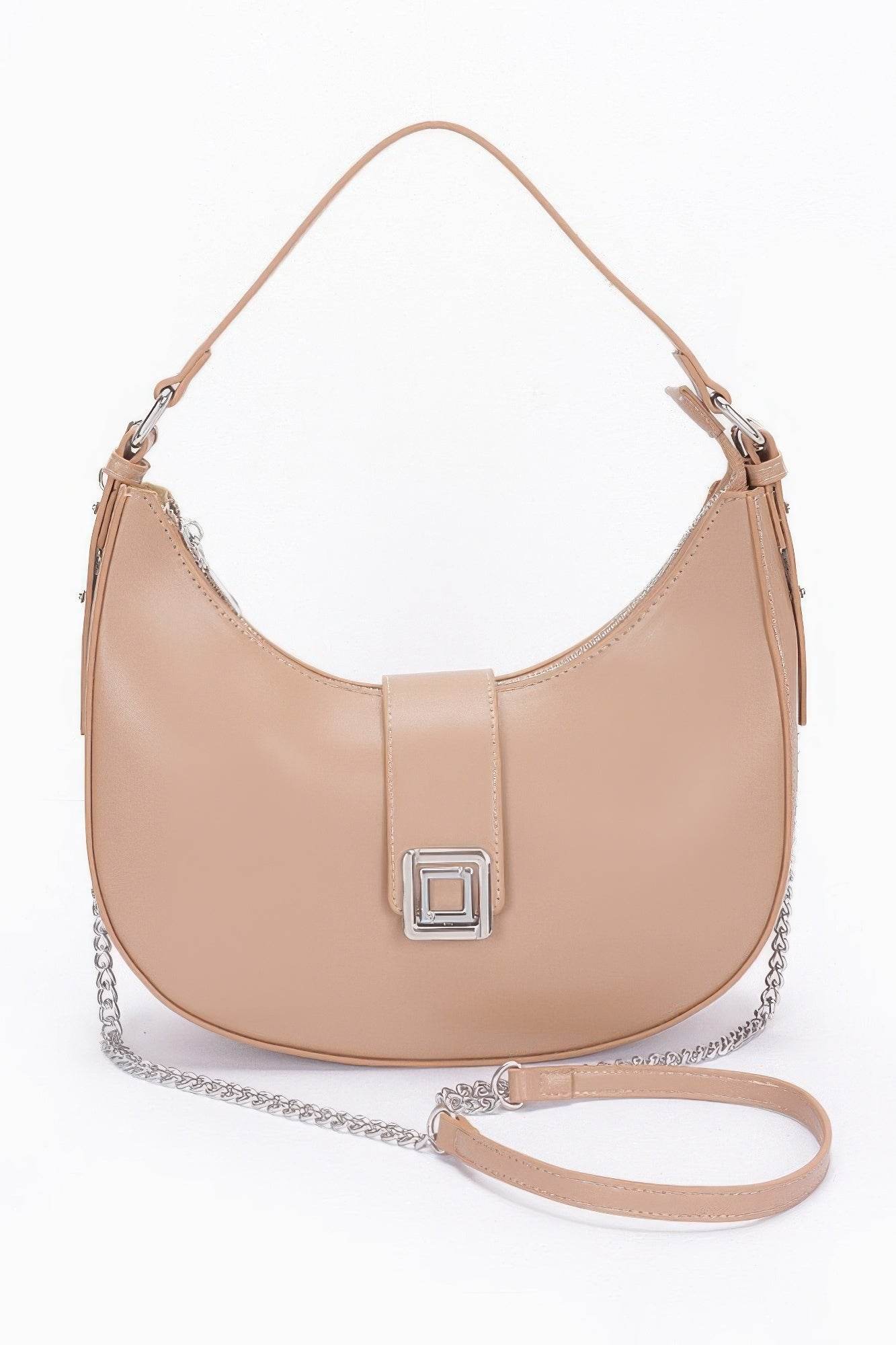 Faux Leather Hobo Bag - DaTrendStore.Com