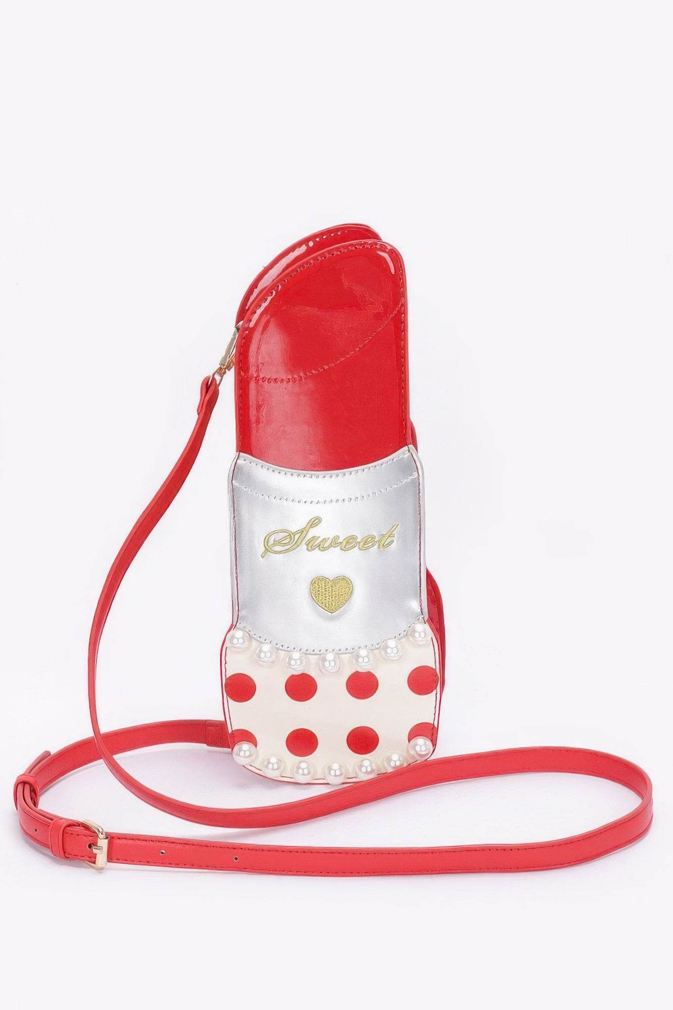 Faux Leather Lipstick Novelty Bag - DaTrendStore.Com