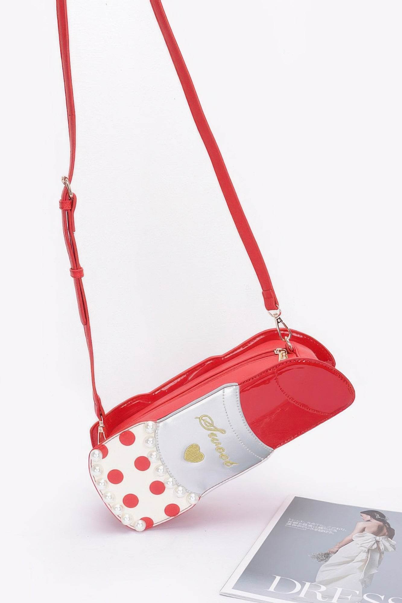 Faux Leather Lipstick Novelty Bag - DaTrendStore.Com