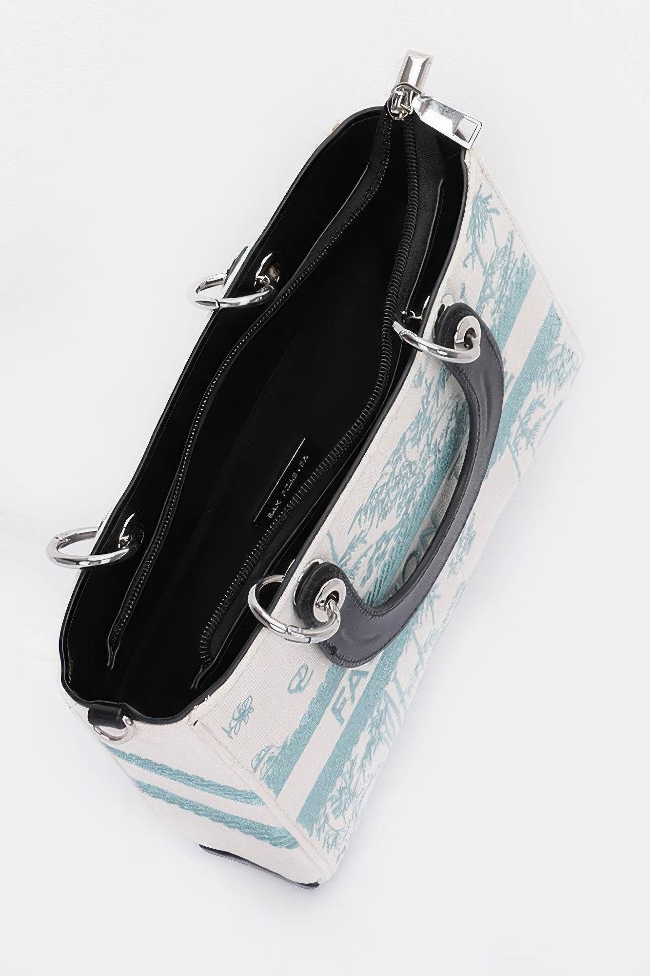 Embroidery Faux Leather Tote Bag - DaTrendStore.Com