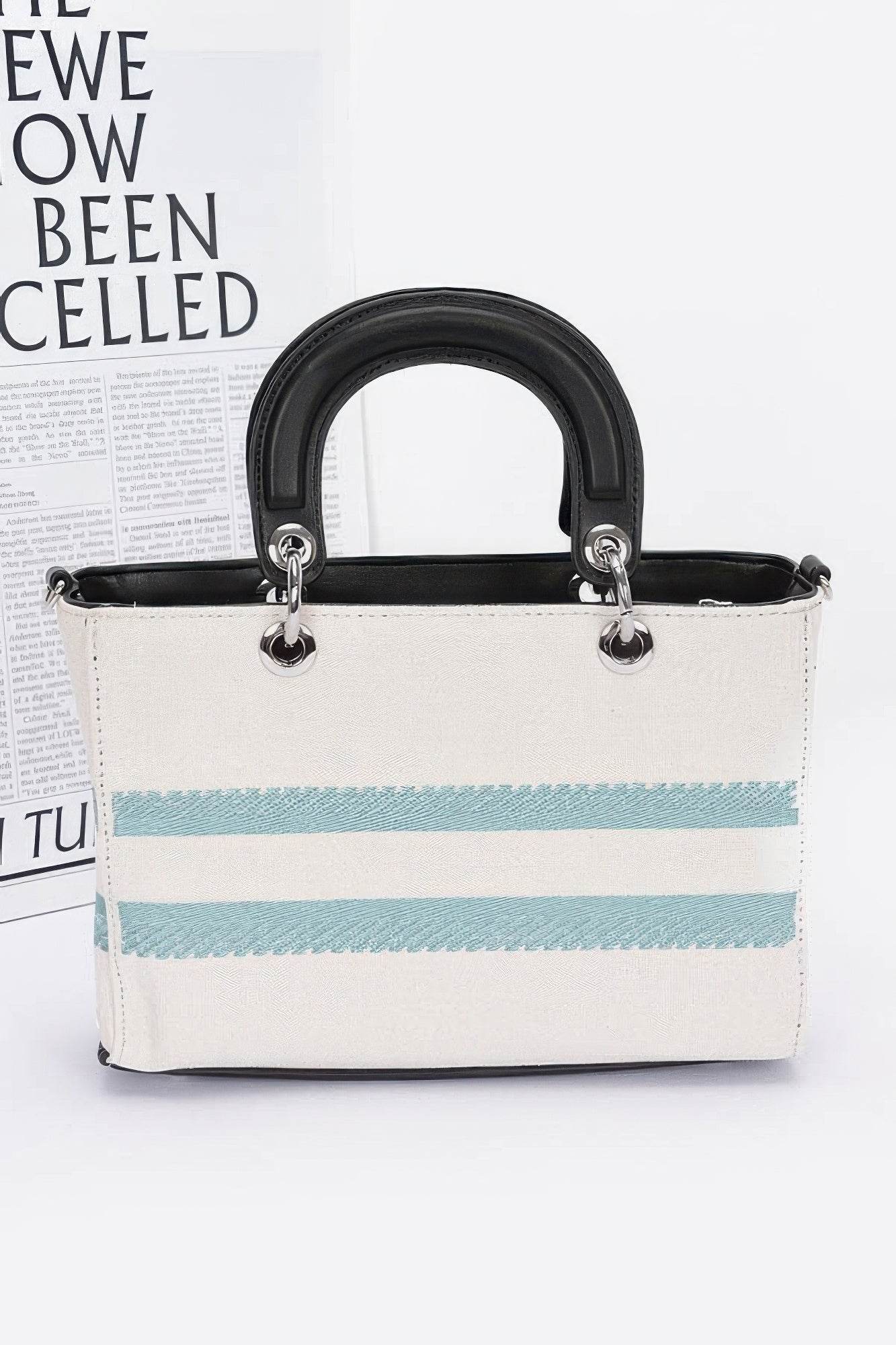 Embroidery Faux Leather Tote Bag - DaTrendStore.Com