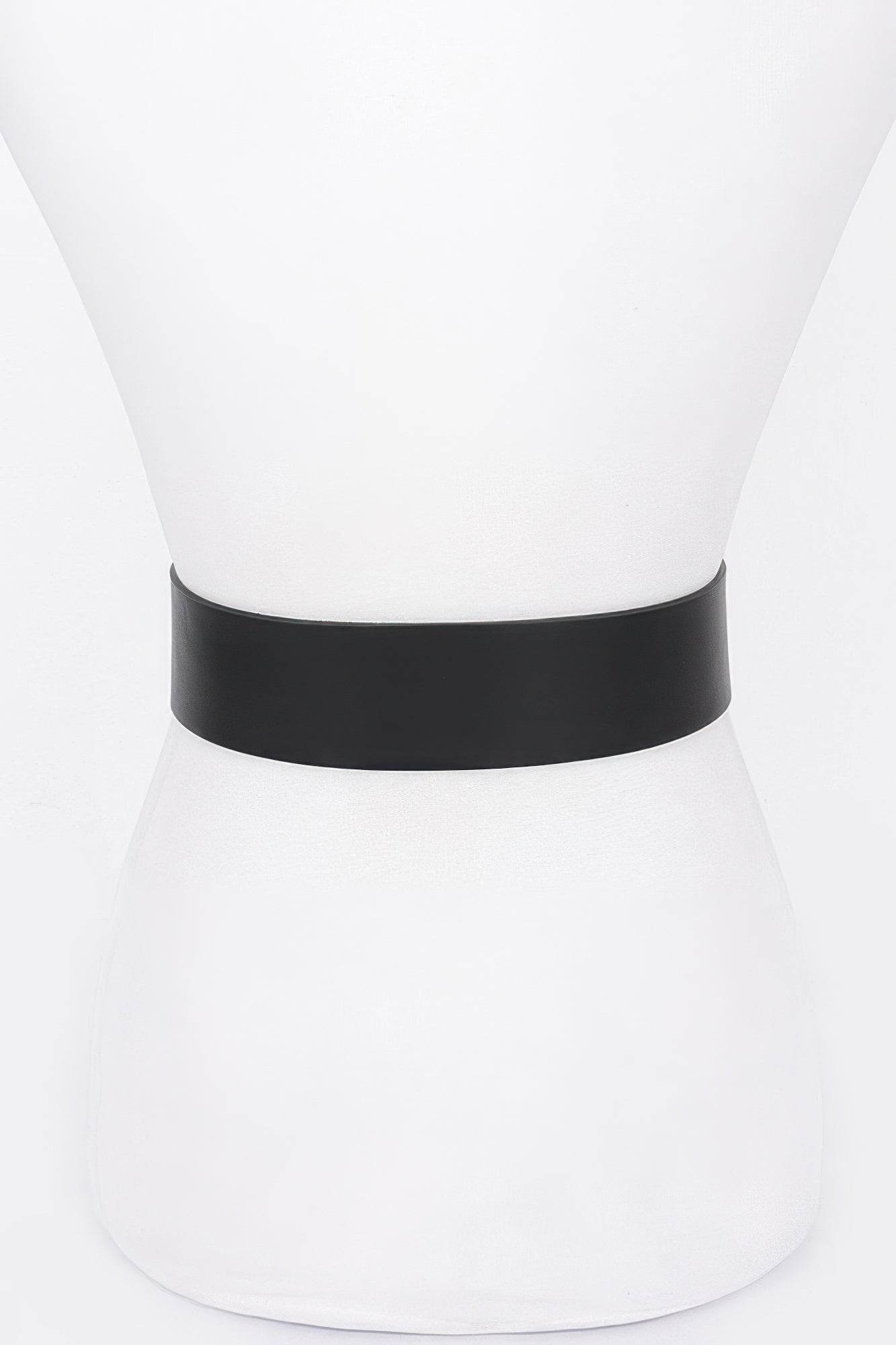 Rhinestone Metal Buckle Metallic Stretch Belt - DaTrendStore.Com