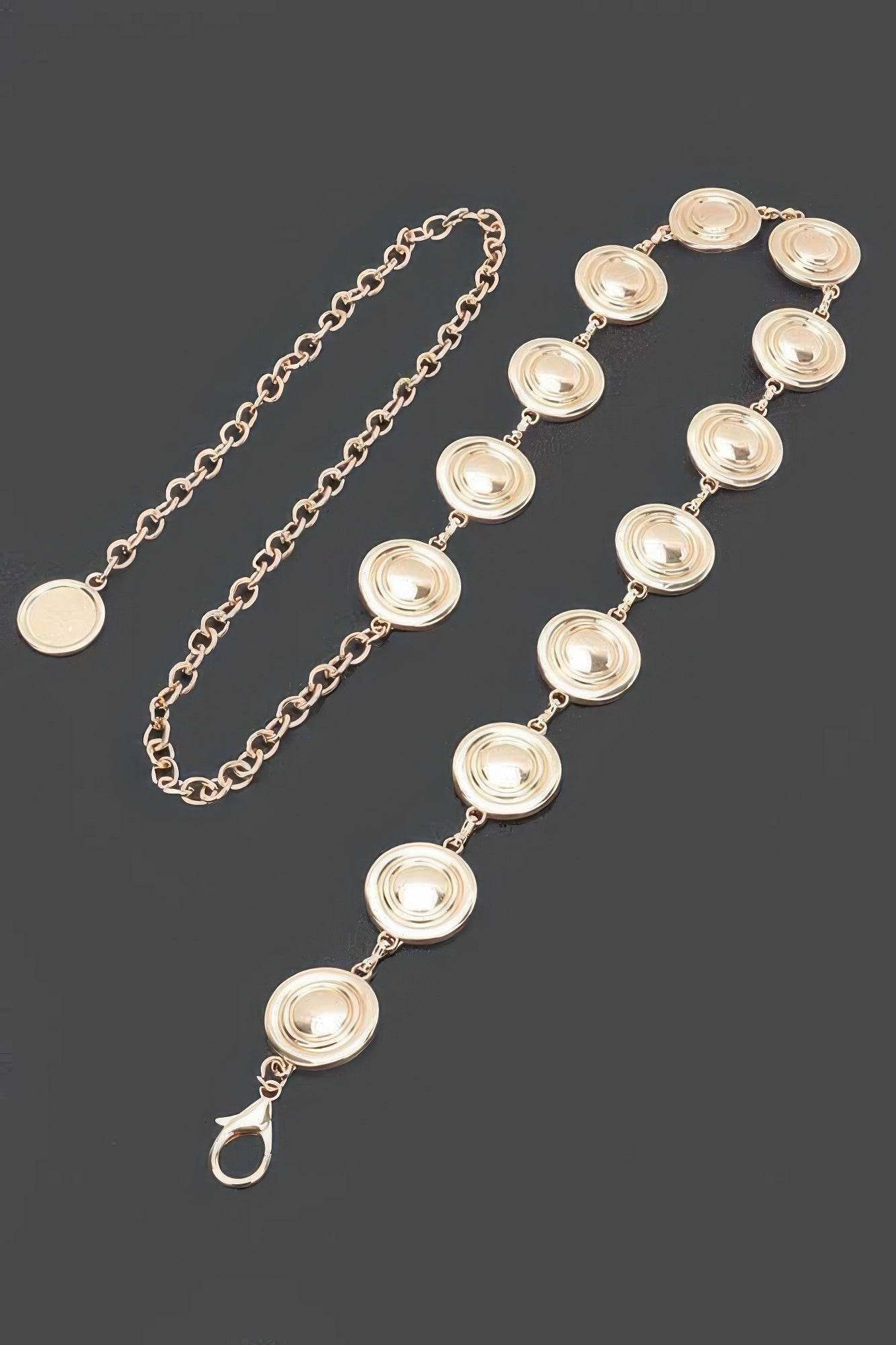 Round Metal Chain Belt - DaTrendStore.Com