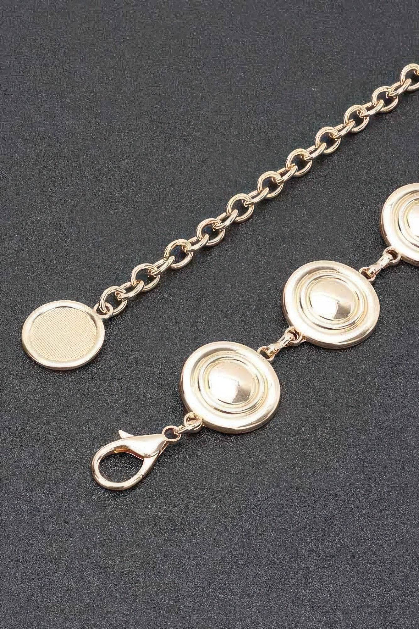 Round Metal Chain Belt - DaTrendStore.Com