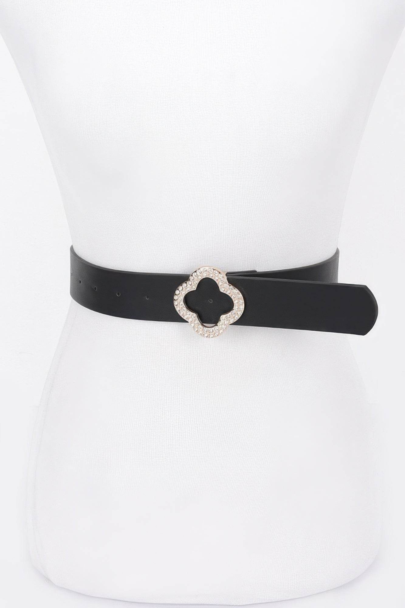 Faux Leather Metal Buckle Plus Belt - DaTrendStore.Com