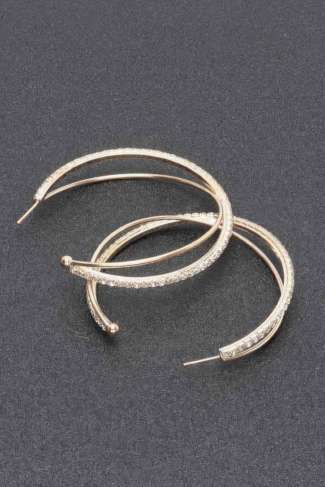 Rhinestone Hoop Earring - DaTrendStore.Com