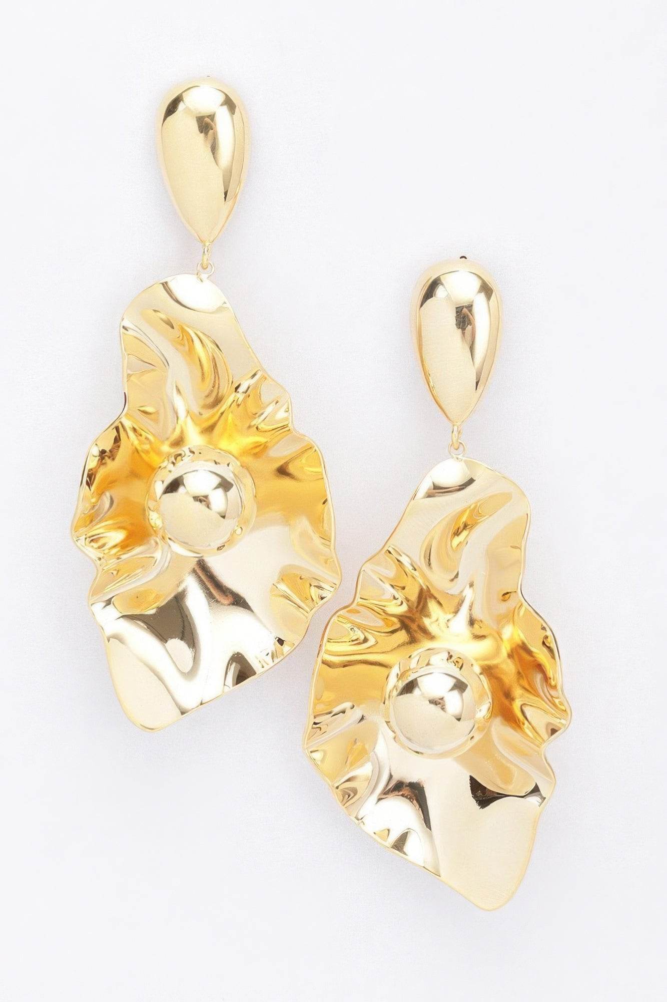 Gold Plated Metal Earring - DaTrendStore.Com