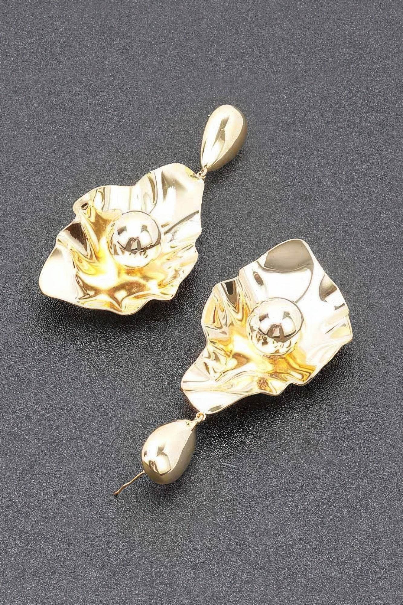 Gold Plated Metal Earring - DaTrendStore.Com