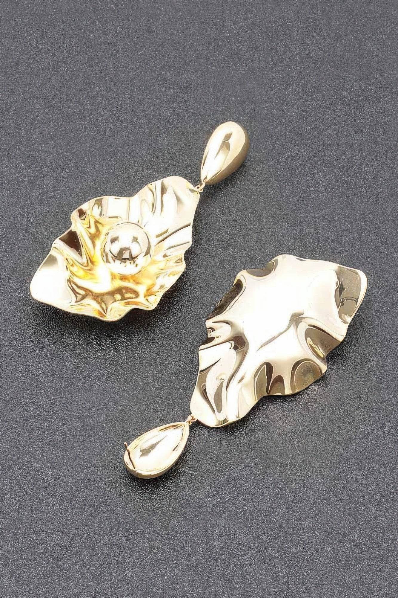 Gold Plated Metal Earring - DaTrendStore.Com