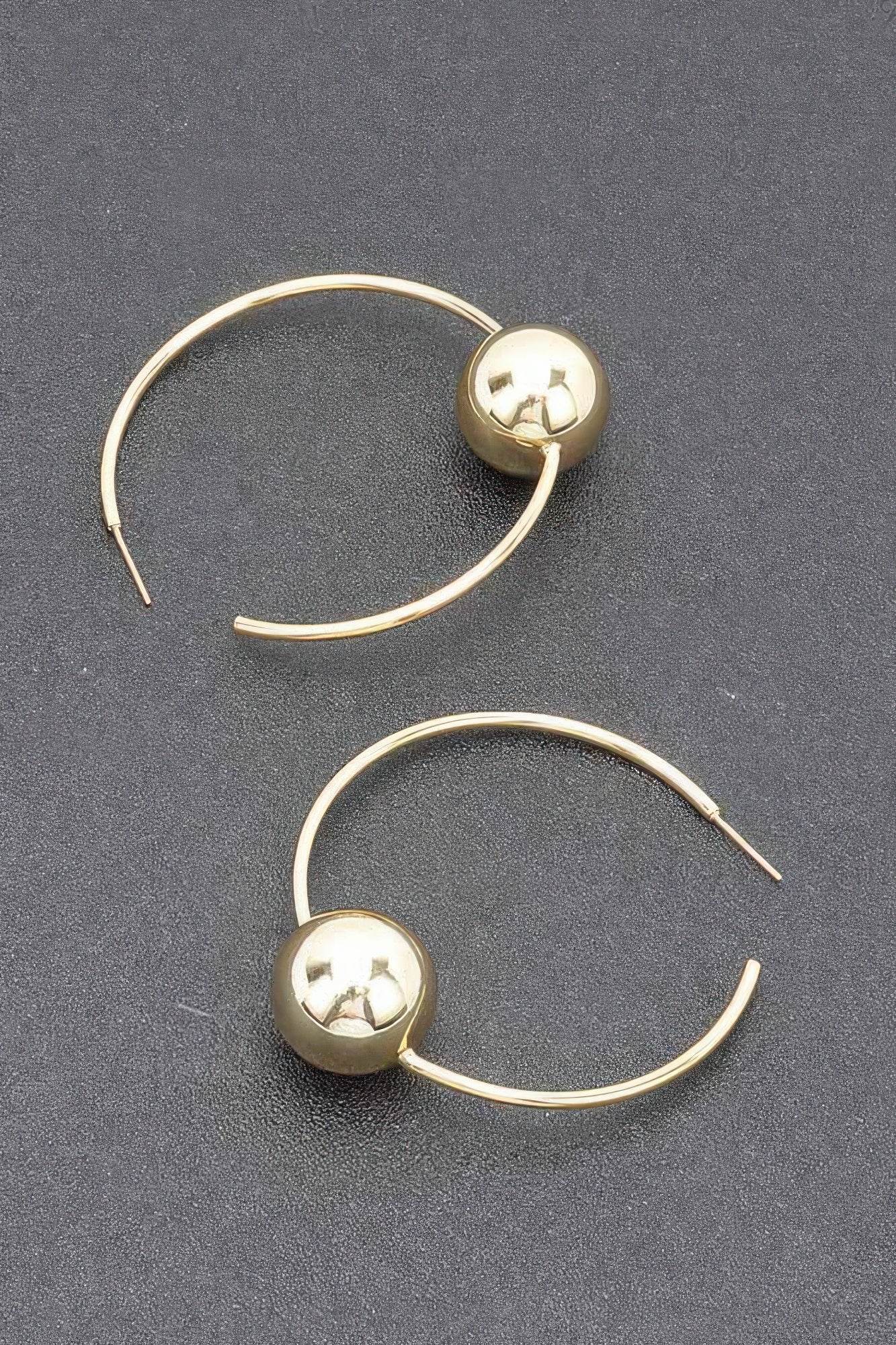 Gold Plated Metal Earring - DaTrendStore.Com