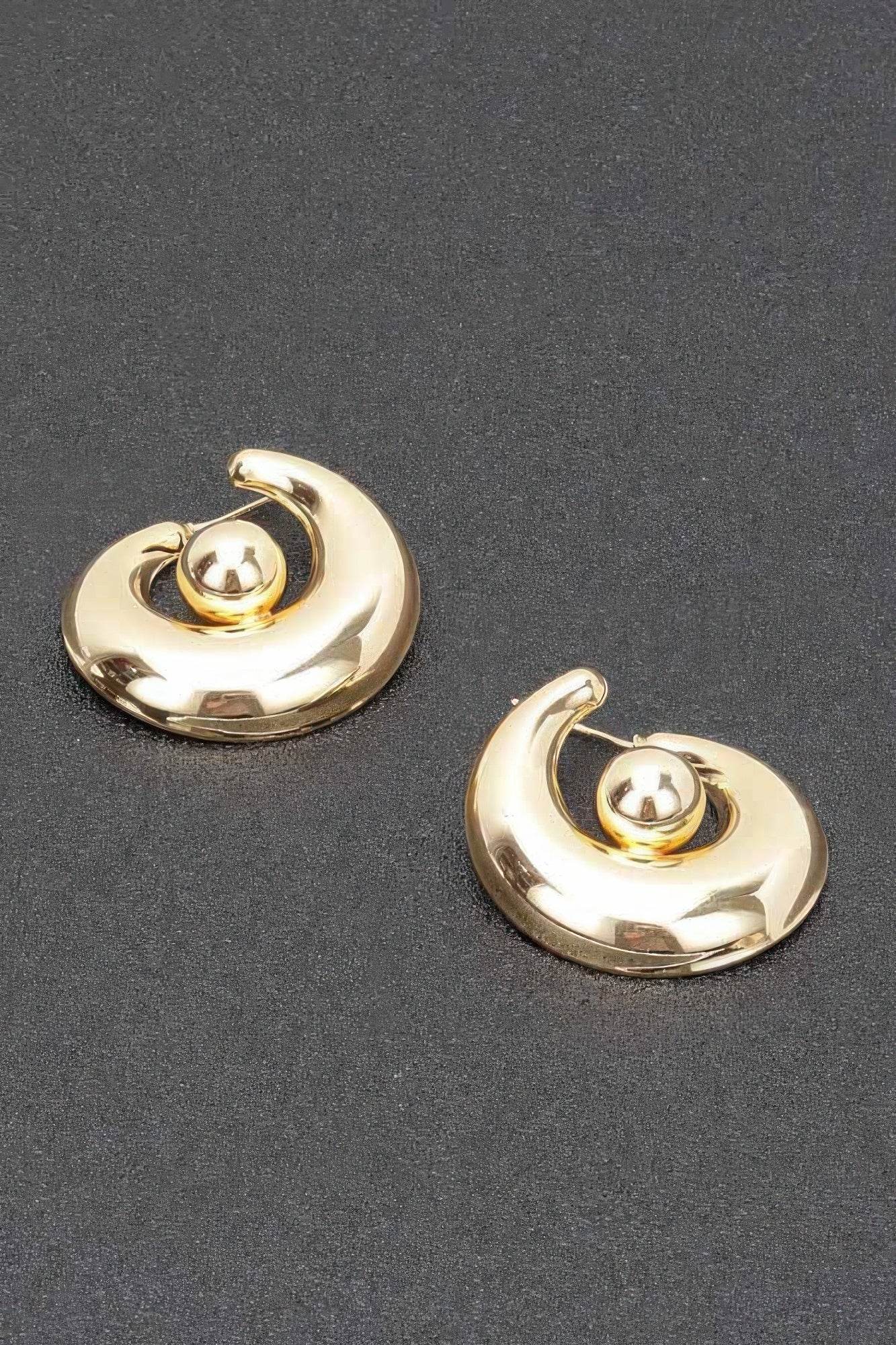 Gold Plated Metal Earring - DaTrendStore.Com