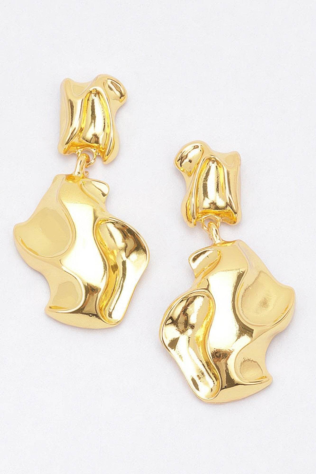 Gold Plated Metal Earring - DaTrendStore.Com