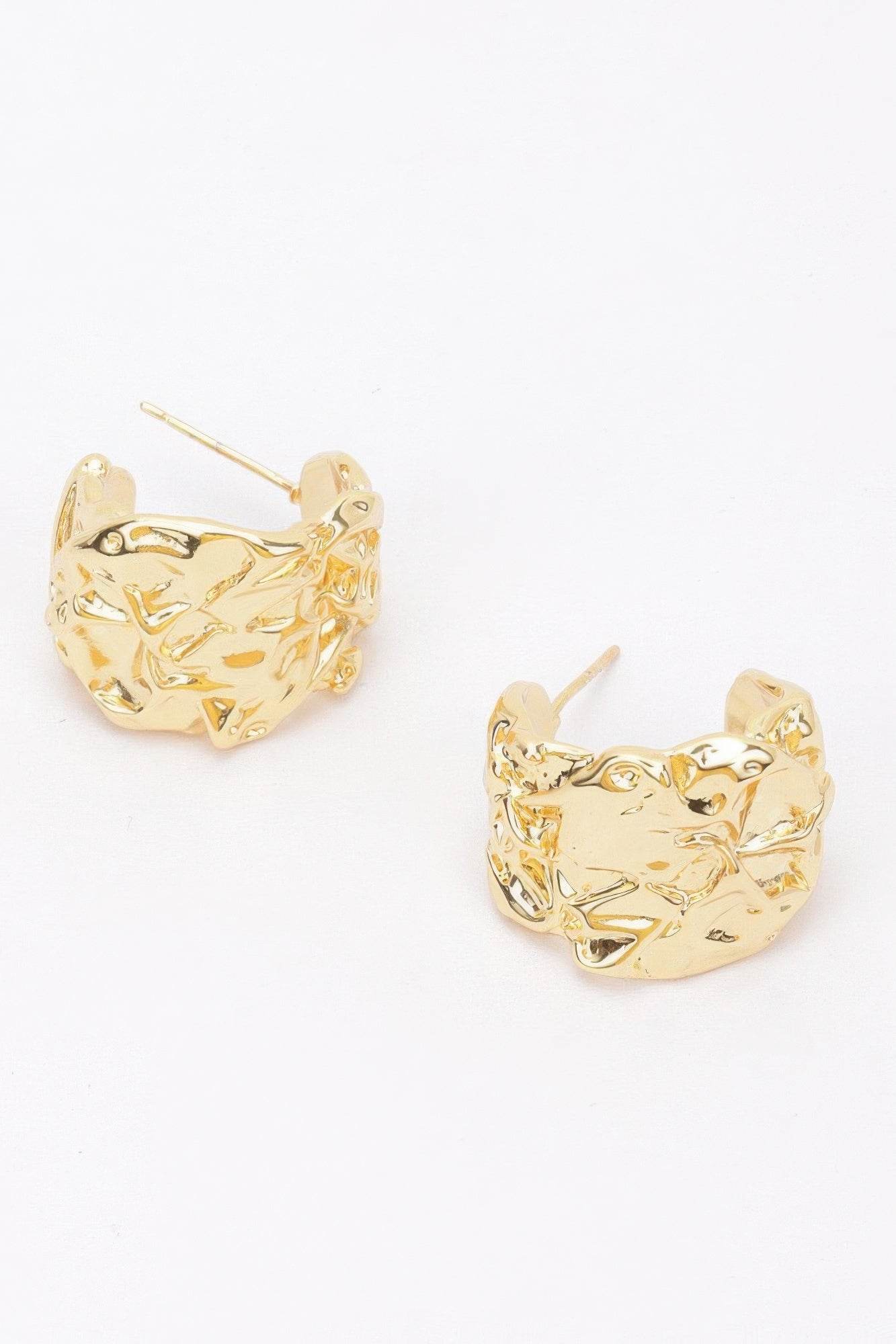 Gold Plated Metal Earring - DaTrendStore.Com