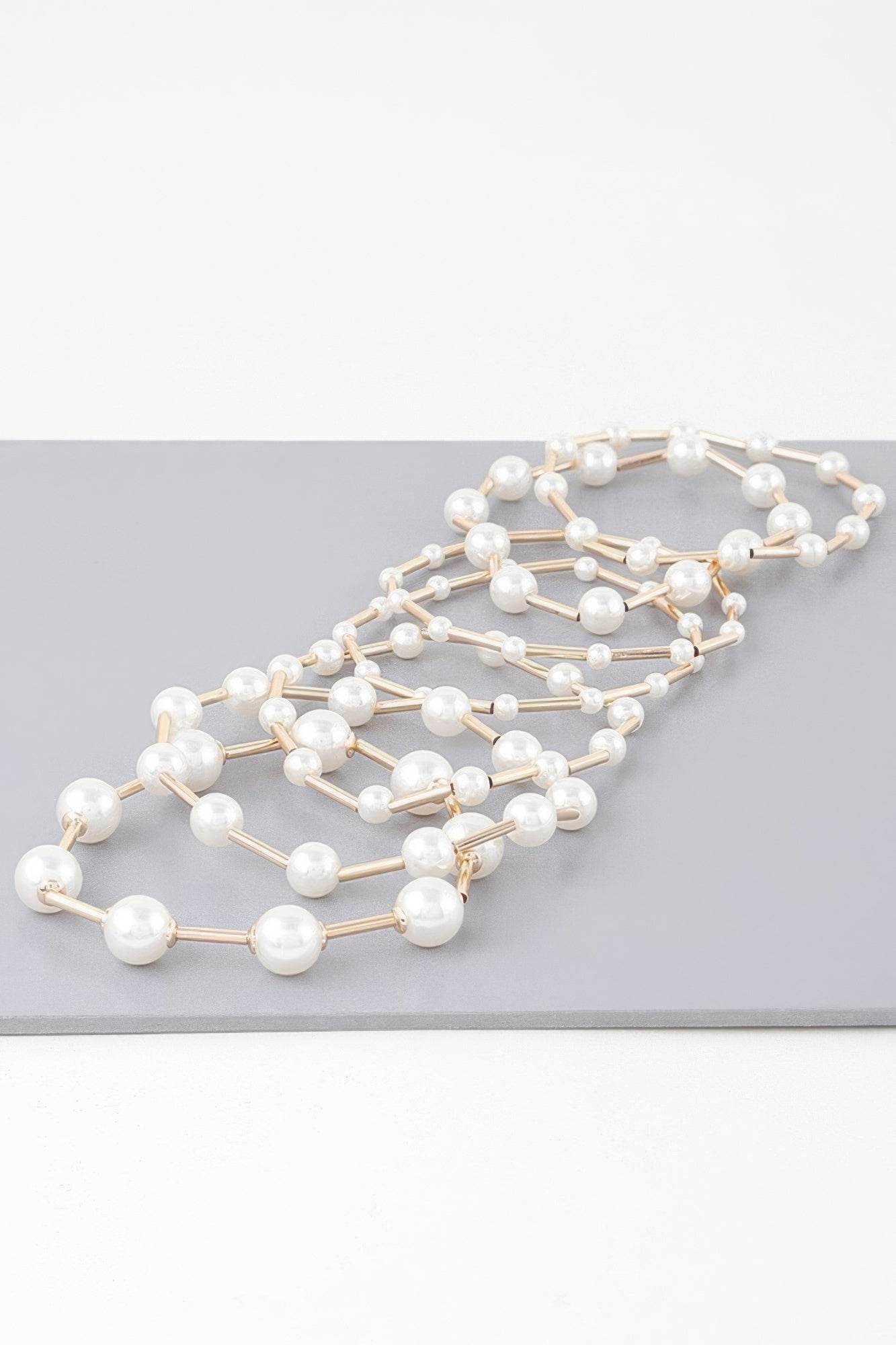 Multi Pearl Wire Bracelet - DaTrendStore.Com