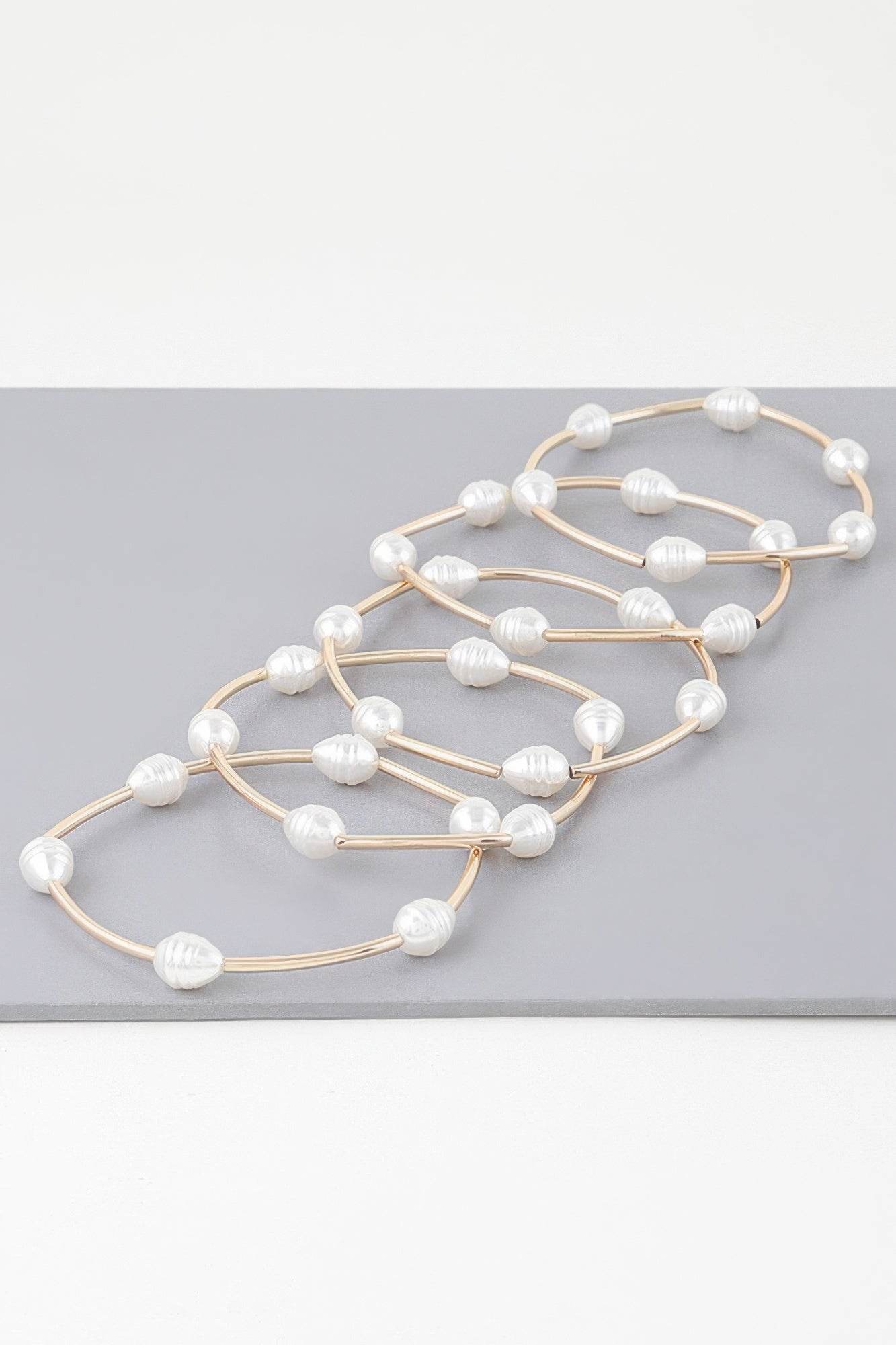 Multi Pearl Shell Tube Bracelet - DaTrendStore.Com