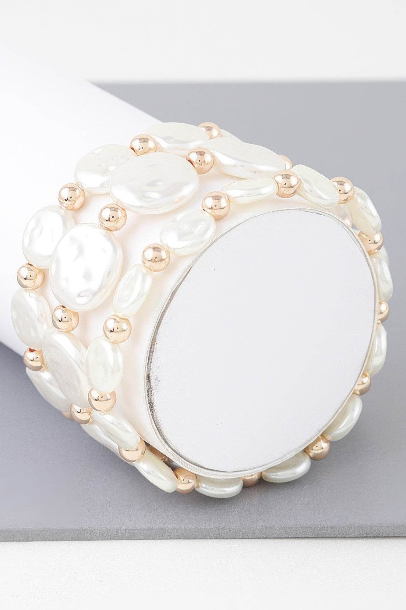 Triple Pearl Stone Beaded Bracelet - DaTrendStore.Com