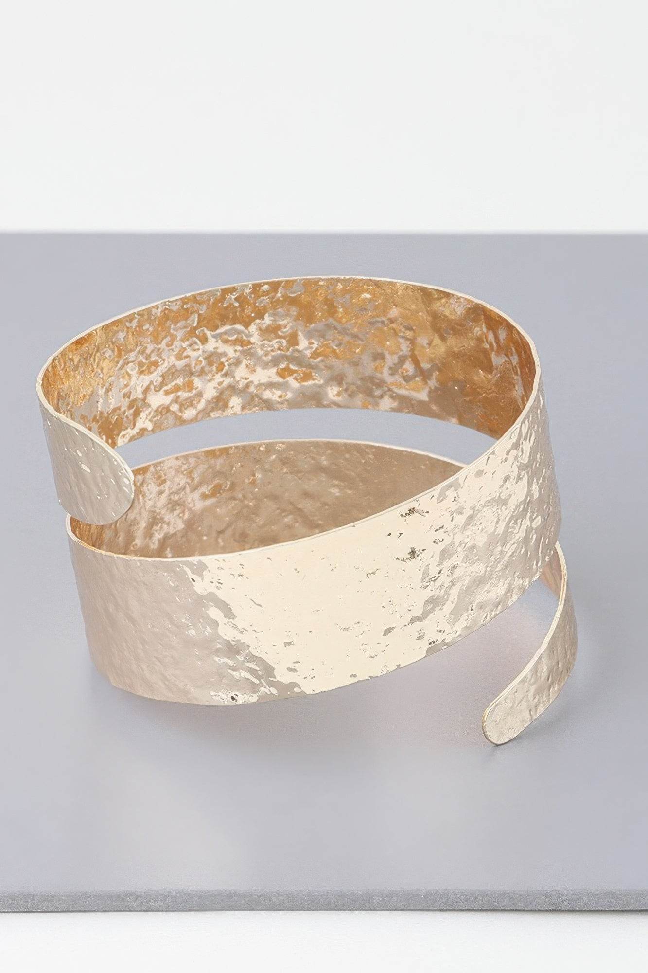Hammered Wrap Around Cuff Bracelet - DaTrendStore.Com