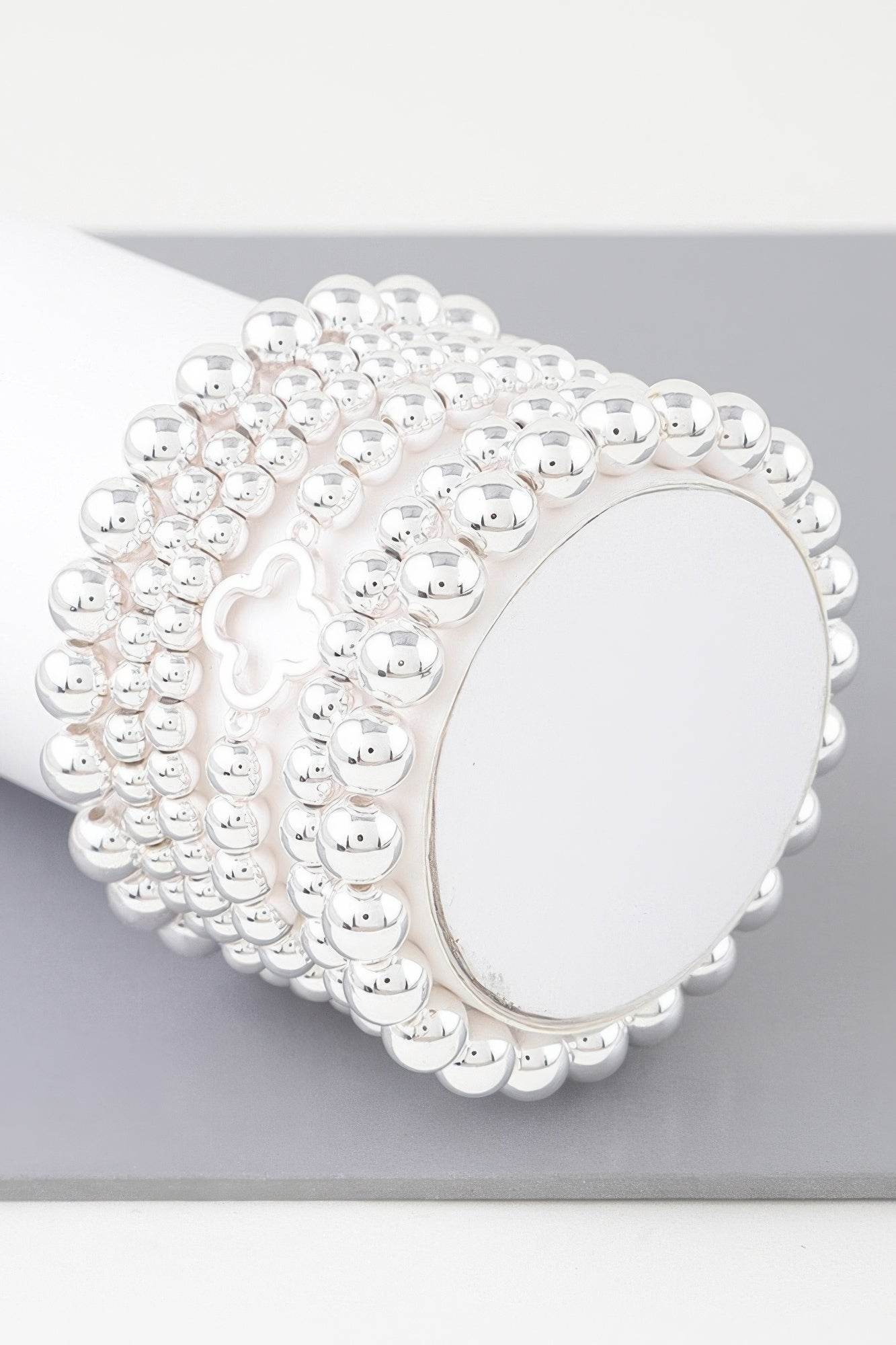 Multi Open Clover Beaded Bracelet - DaTrendStore.Com