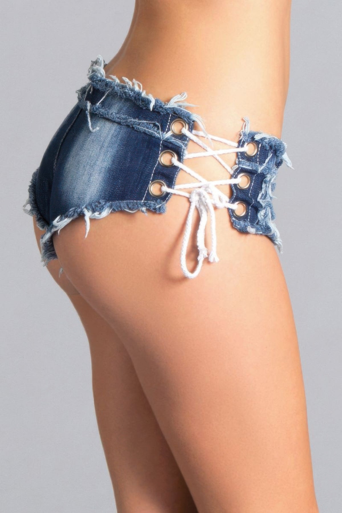 Blue Strings Attached Shorts