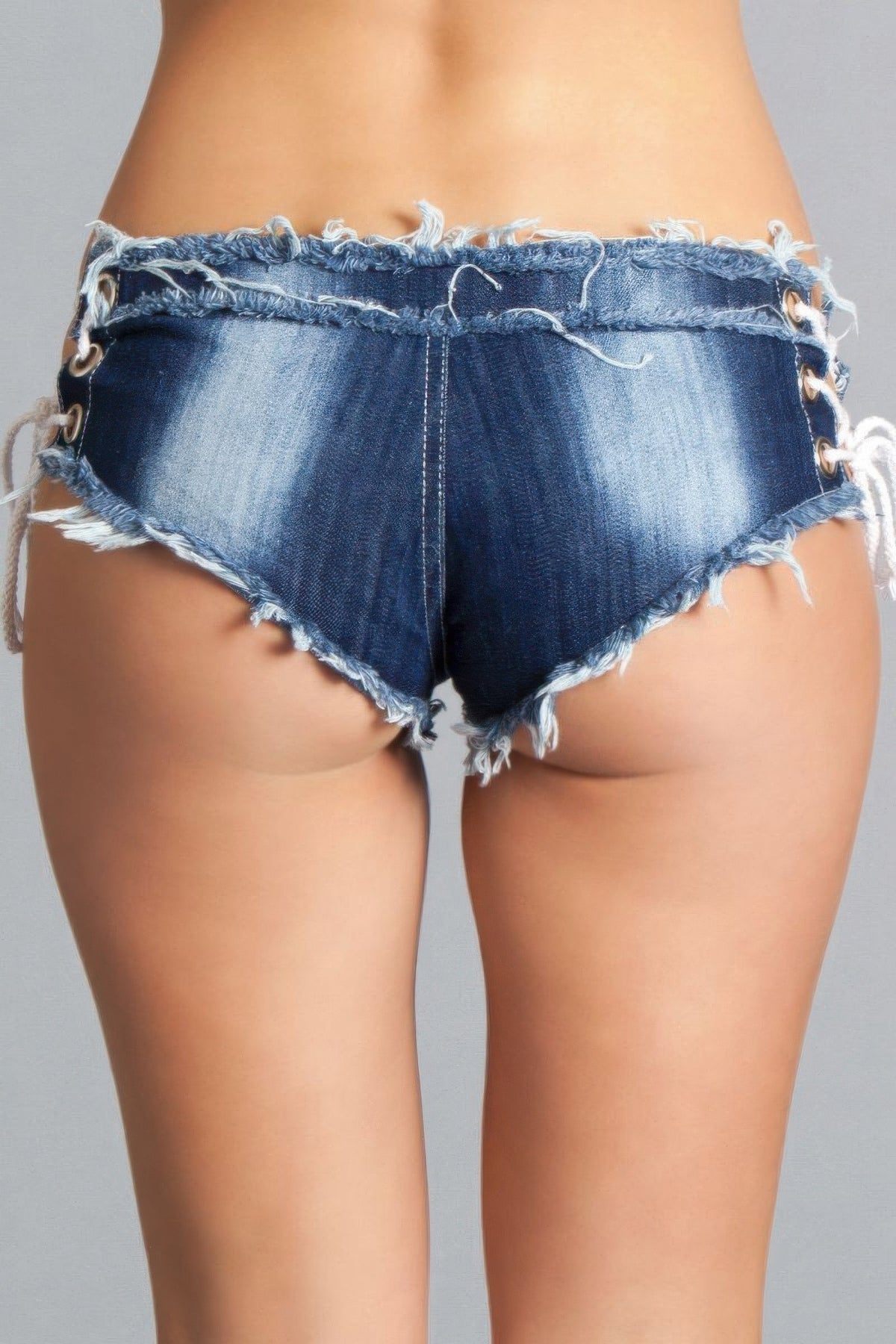 Blue Strings Attached Shorts