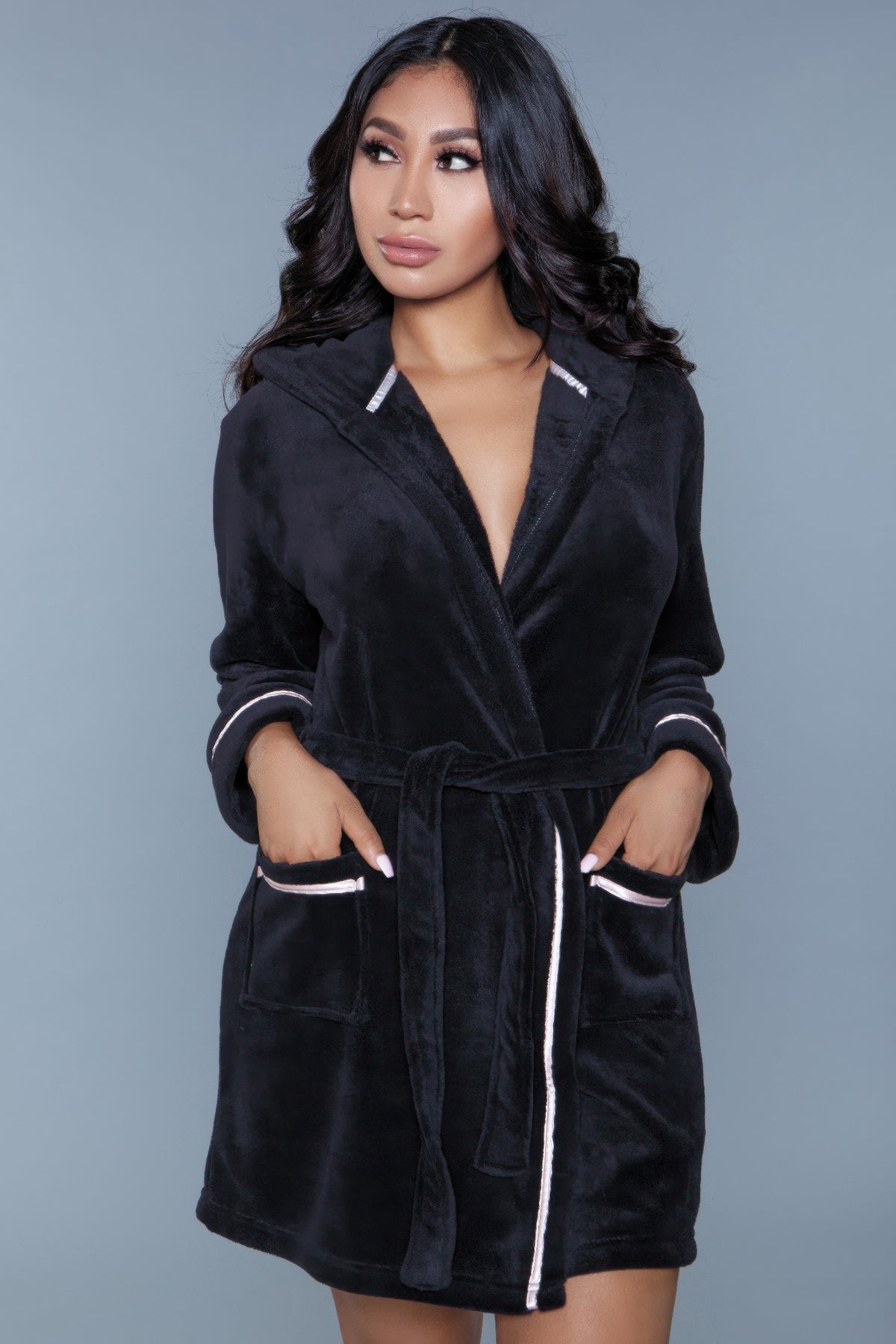 Alyssa Robe in Black