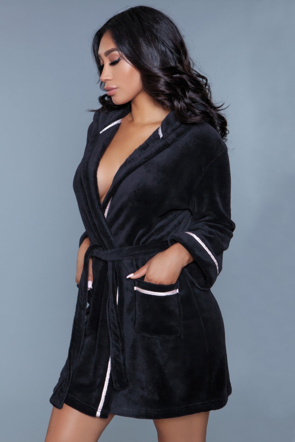 Alyssa Robe in Black