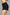 Black Fringed Button Up Shorts