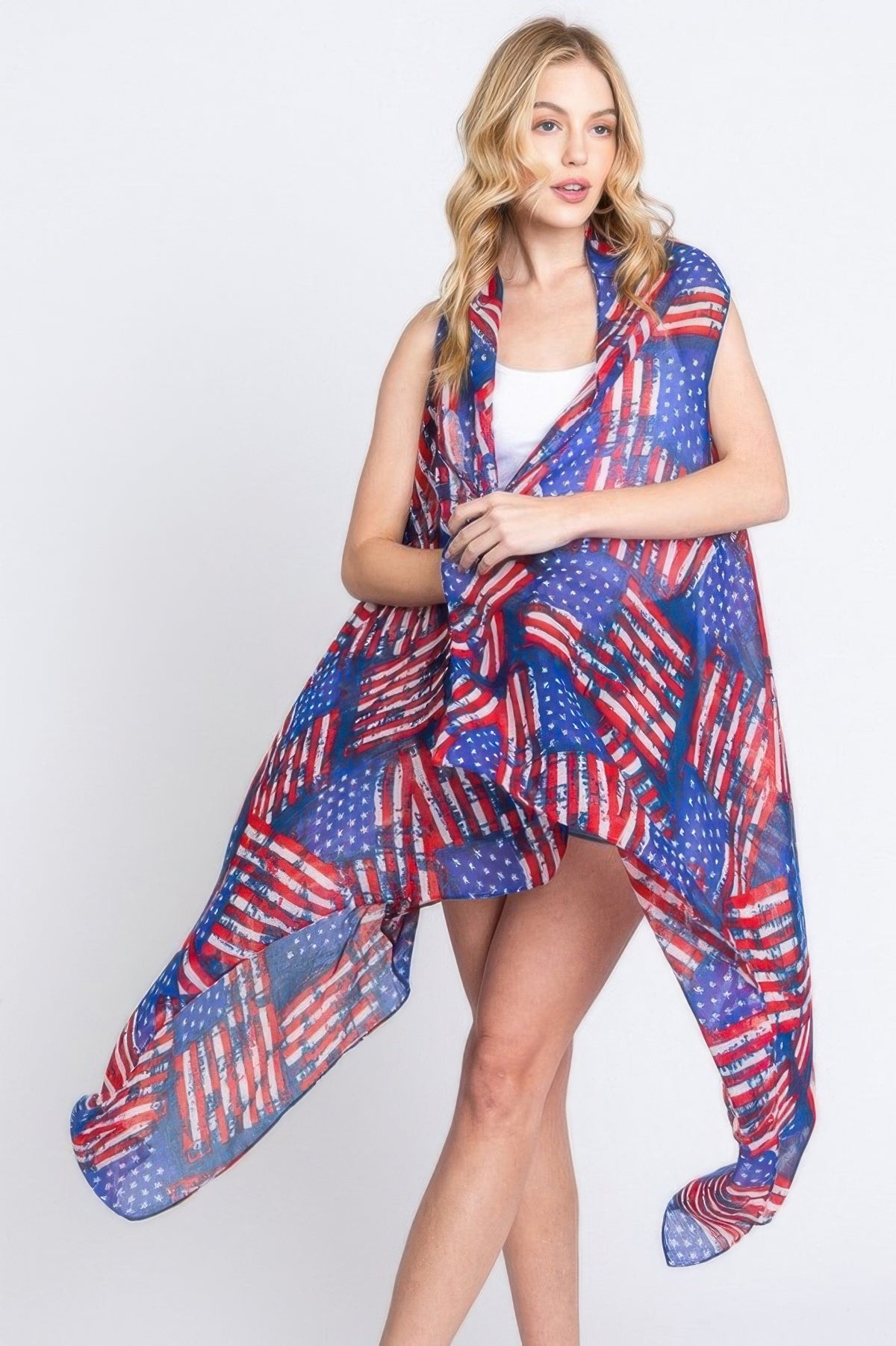 Stars & Stripes American Flag Vest
